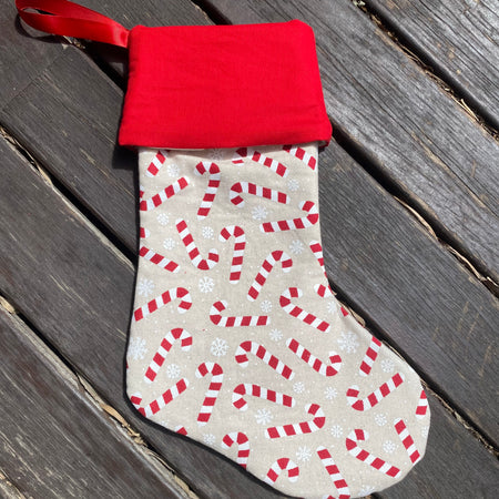 Candy Canes Christmas Stocking