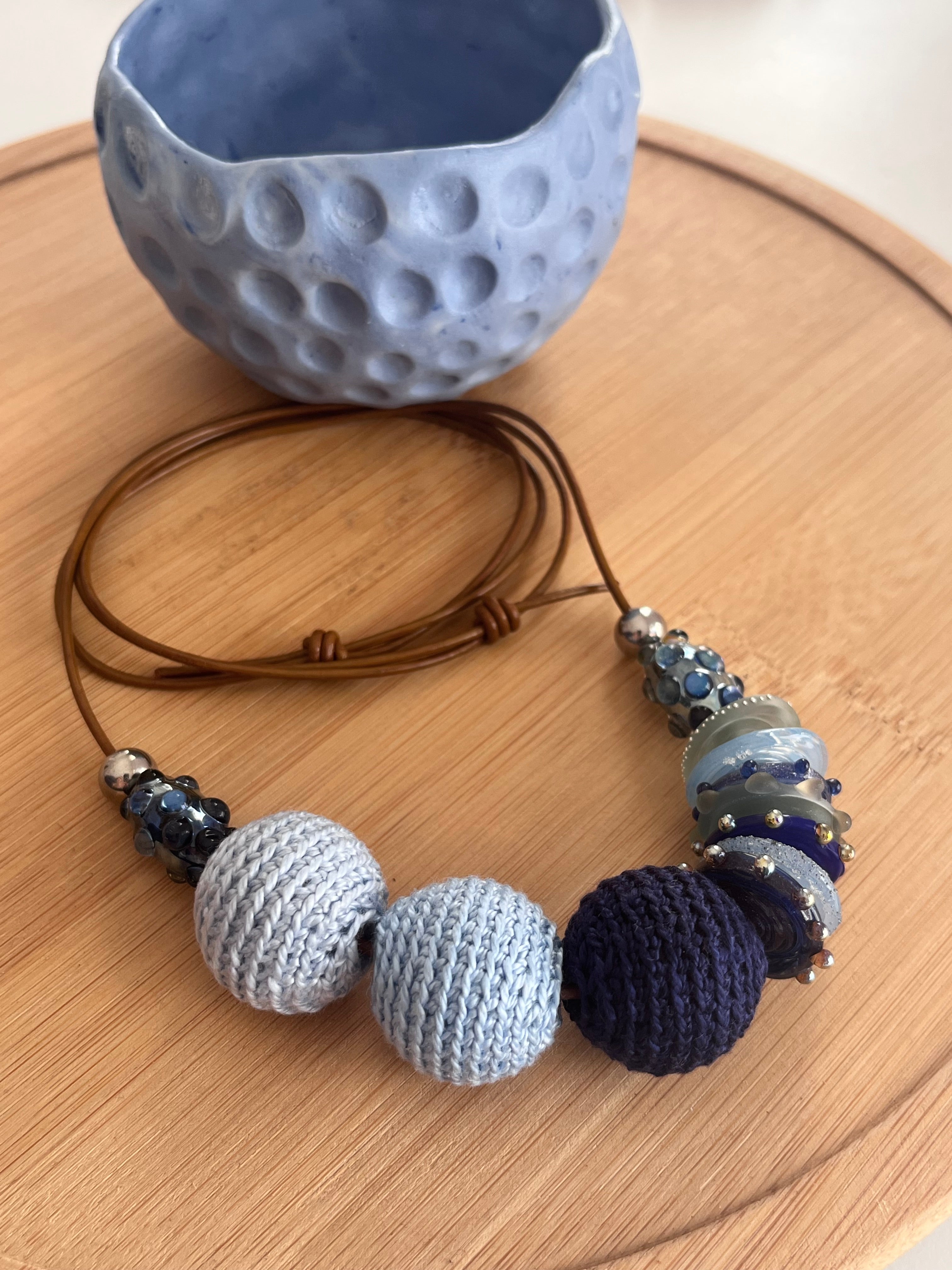 Strand Necklace - Study in Blue