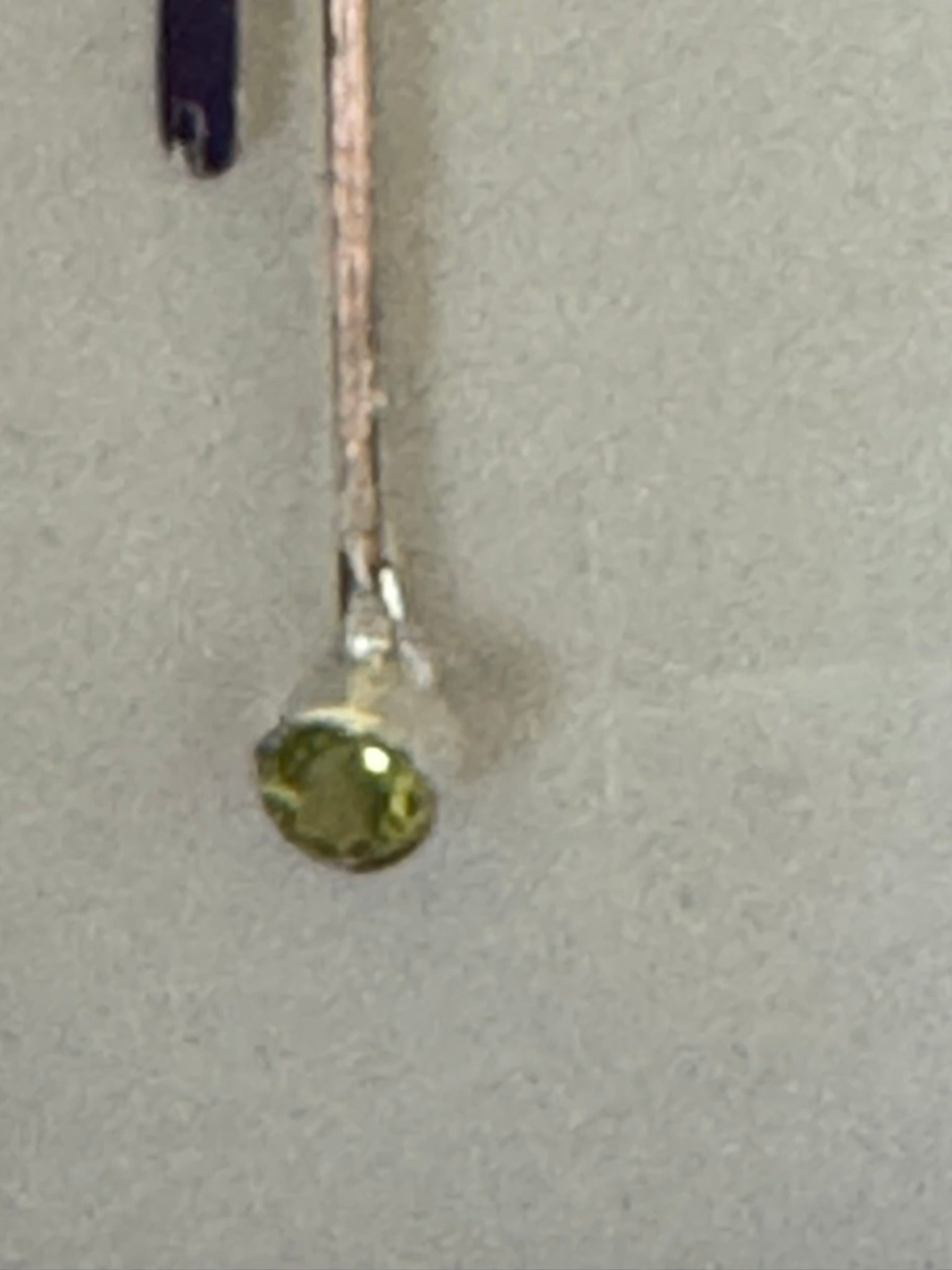 Sterling Silver Drop Earrings with Peridot