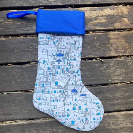 Santorini Christmas Stocking
