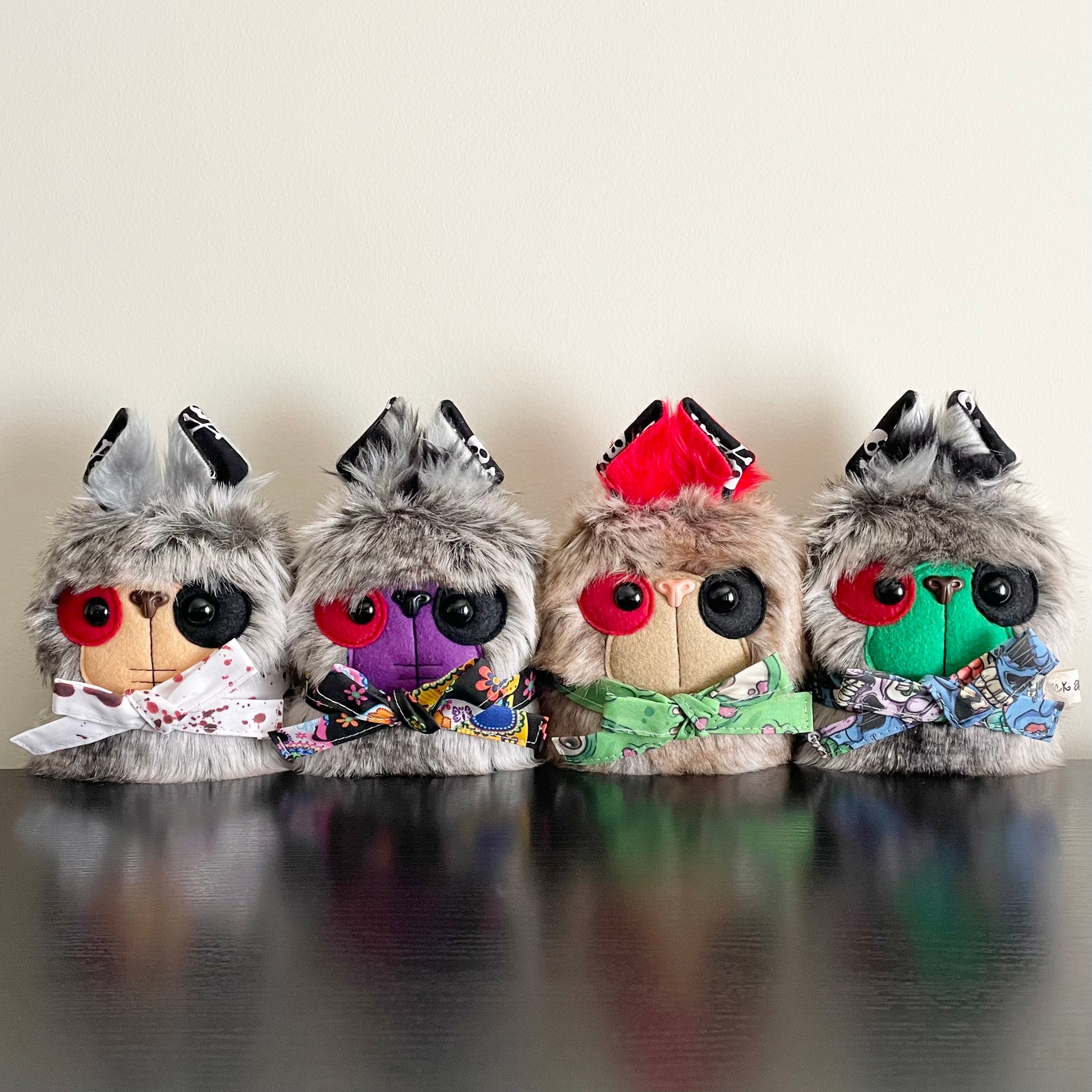 Littlebear Zombie Plush 18cm Handmade Decorative Fur Bear