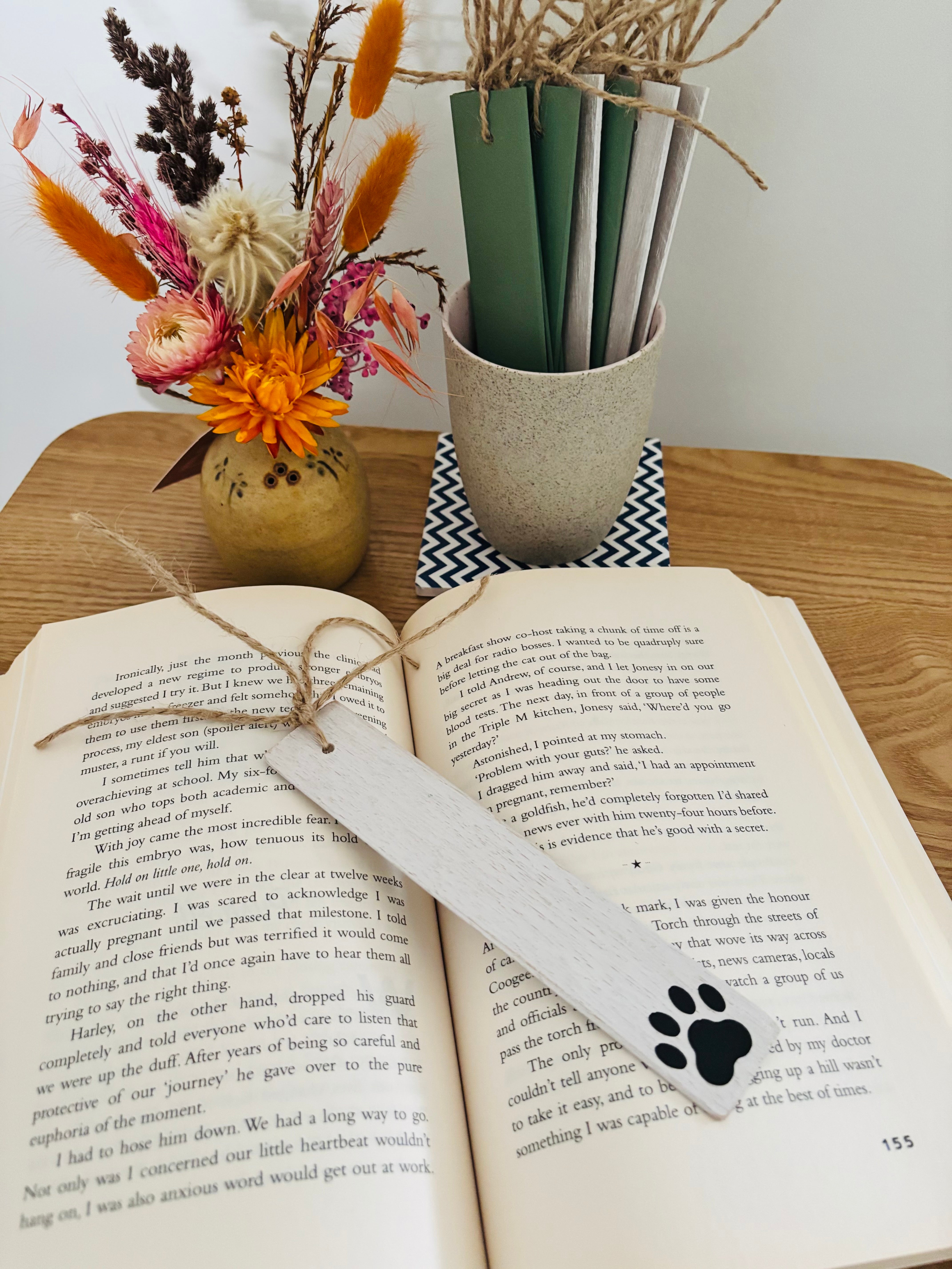 Wooden Bookmarks 16cm x 3.5cm Pack of 2