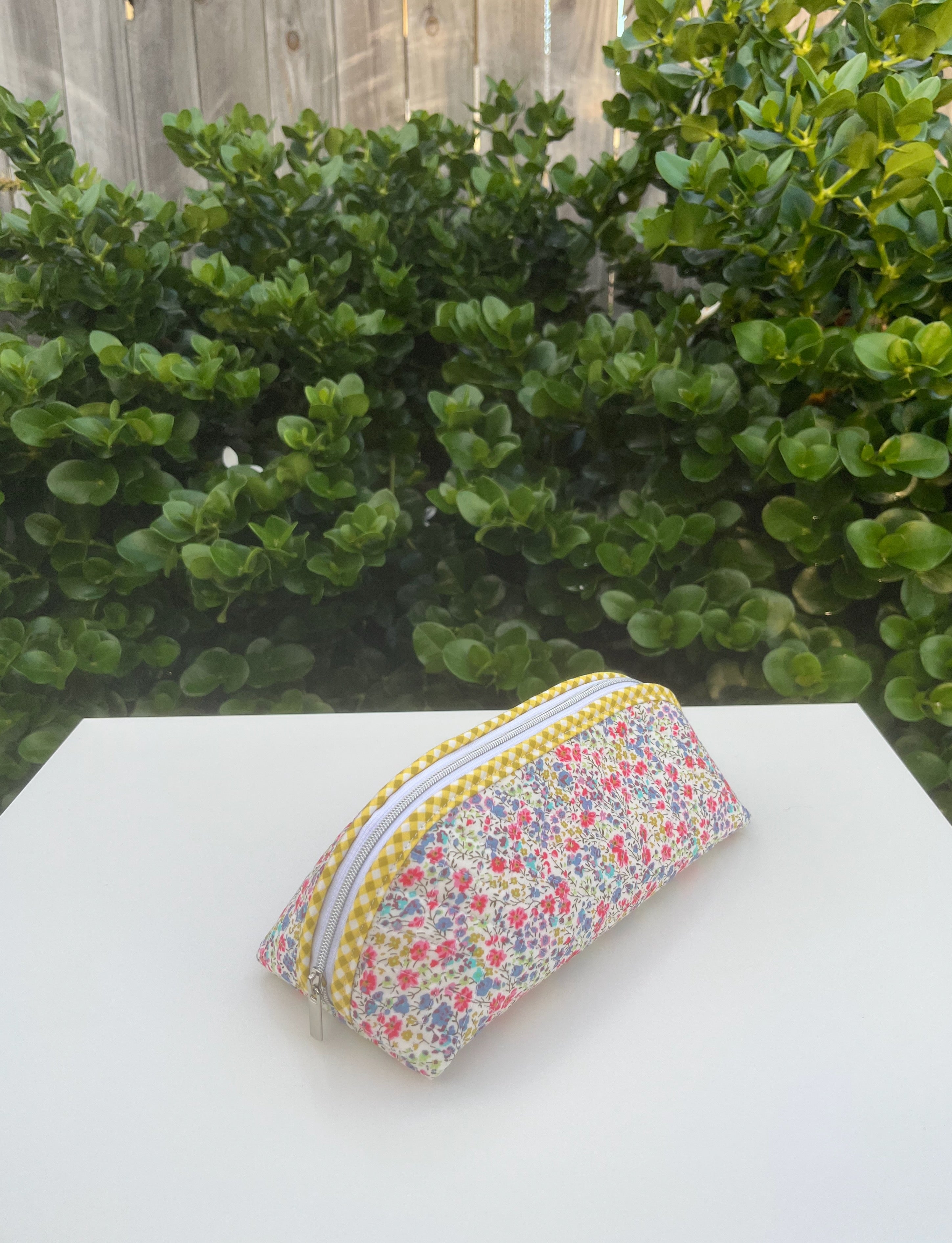 Quilted Trixie Zip Pouch – Liberty 'Phoebe Multi'