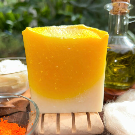 Handcrafted | Saffron Silk Soap | Gentle | Luxurious | Eco Friendly
