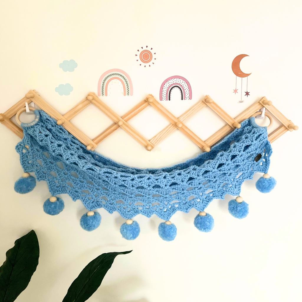 Crochet Toy Hammock - Soft Toy Storage Hammock - Kids Decor