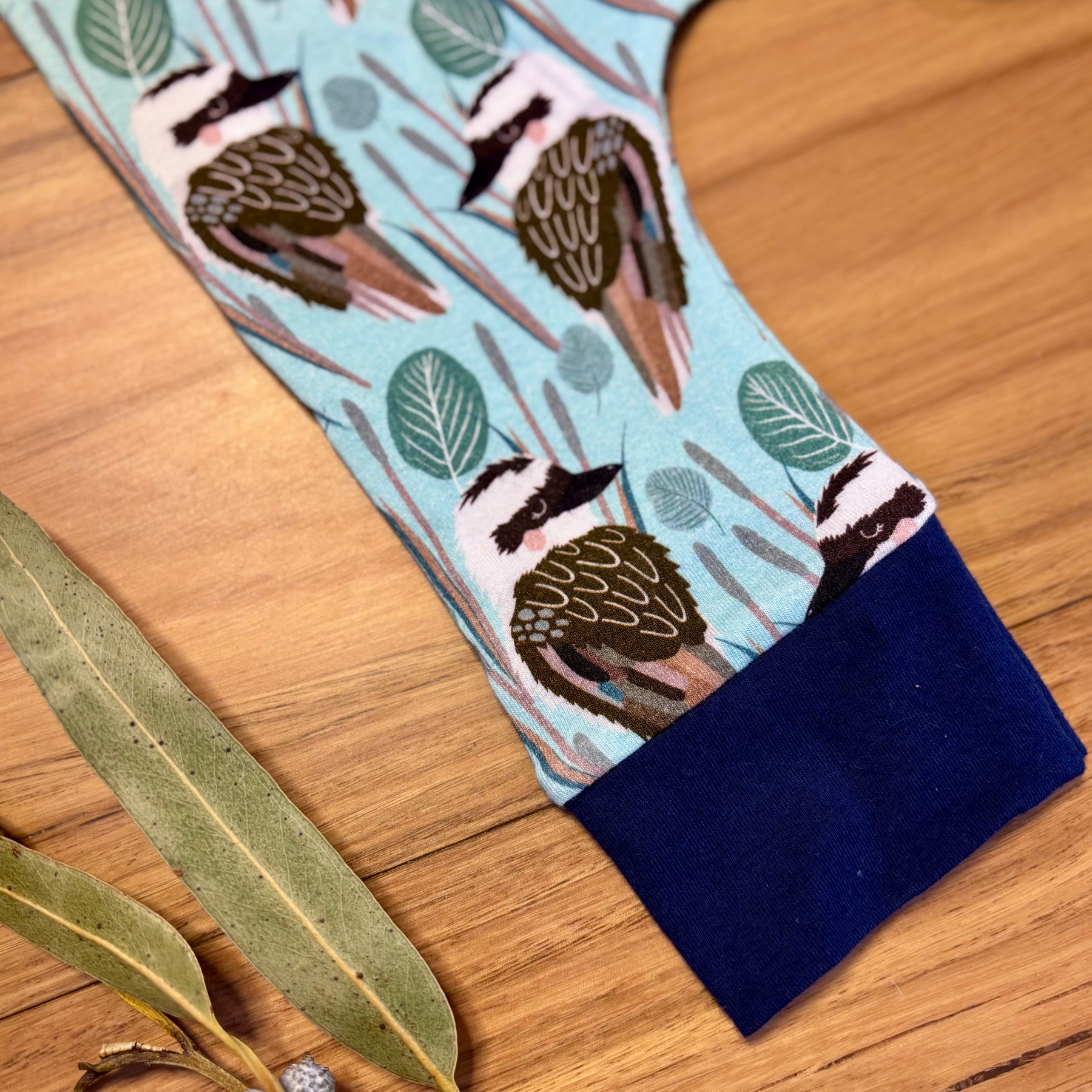 Baby Stretch Overalls - Blue Kookaburras