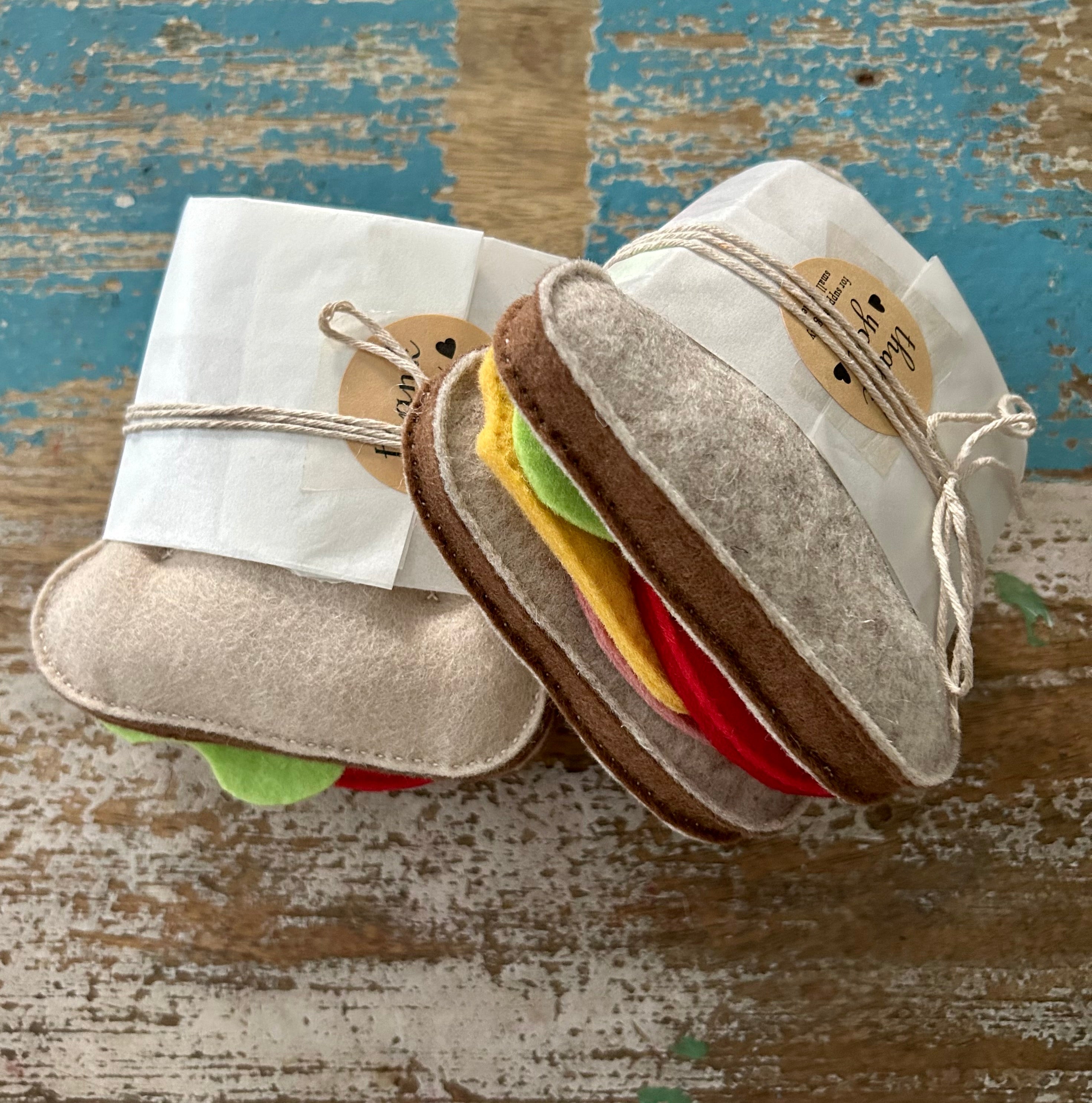 Sandwich play food, ham and cheese, play kitchen