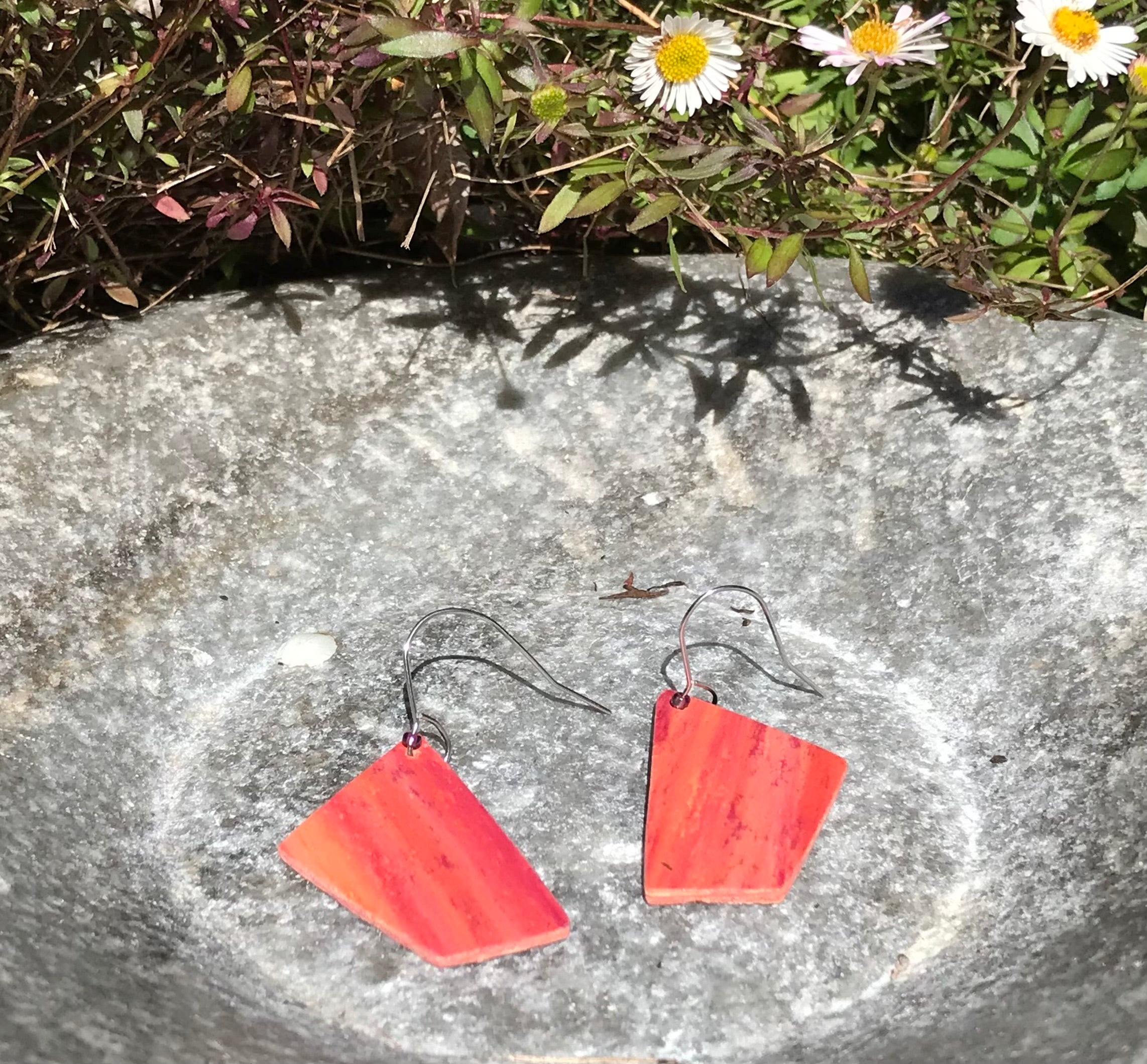 Upcycled and Handmade Earrings with Flooring