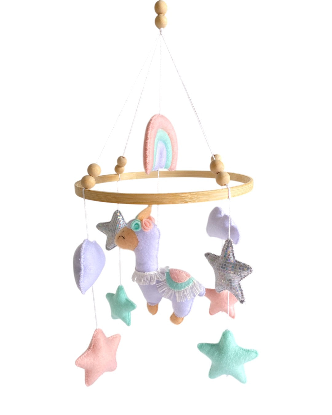 Baby Llama Mobile for Nursery