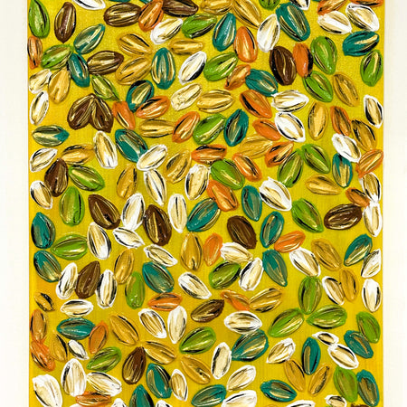 Leaf Mosaic- Textured Art✨+ Free Christmas Gift! 🎁