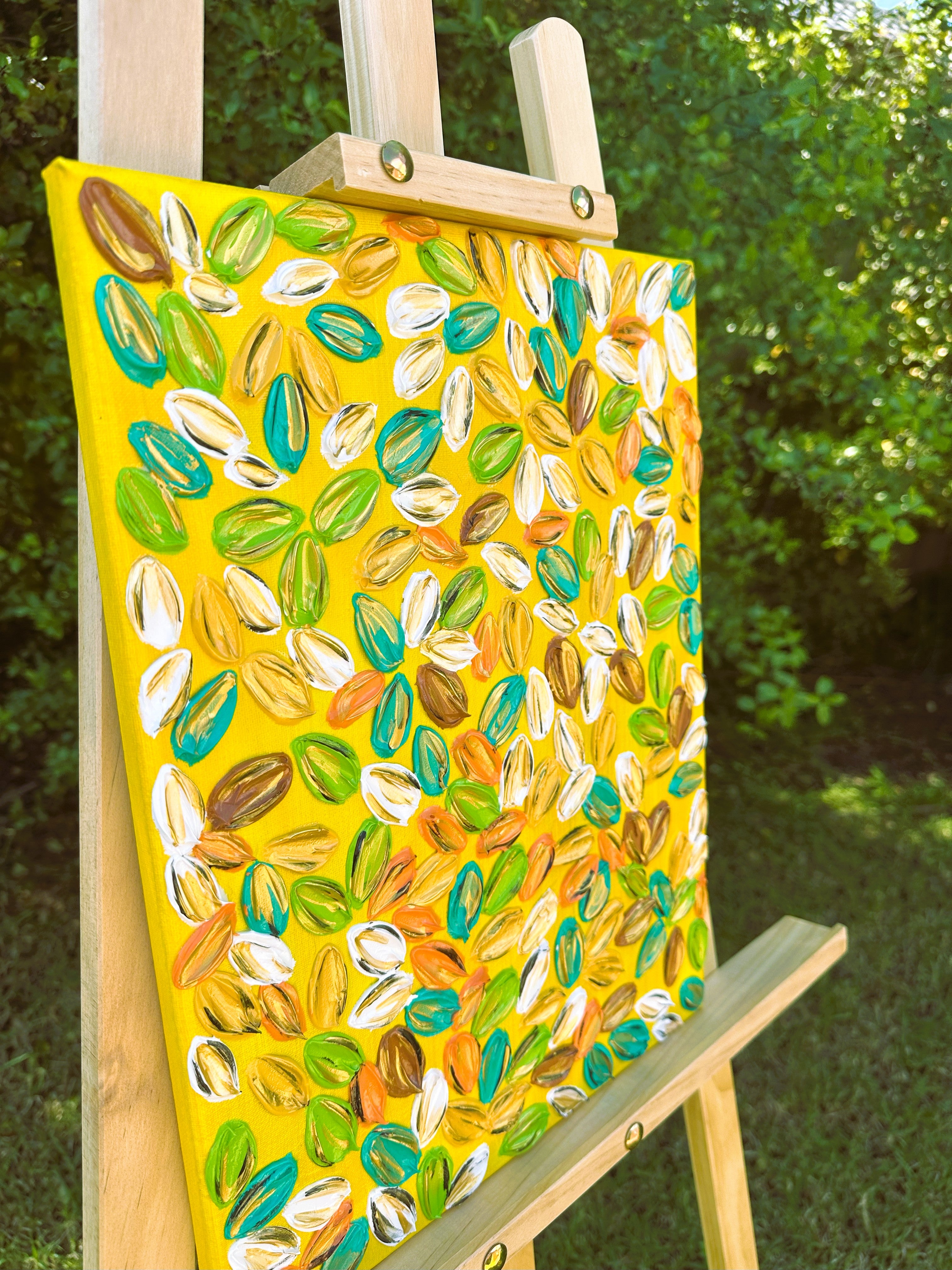 Leaf Mosaic- Textured Art