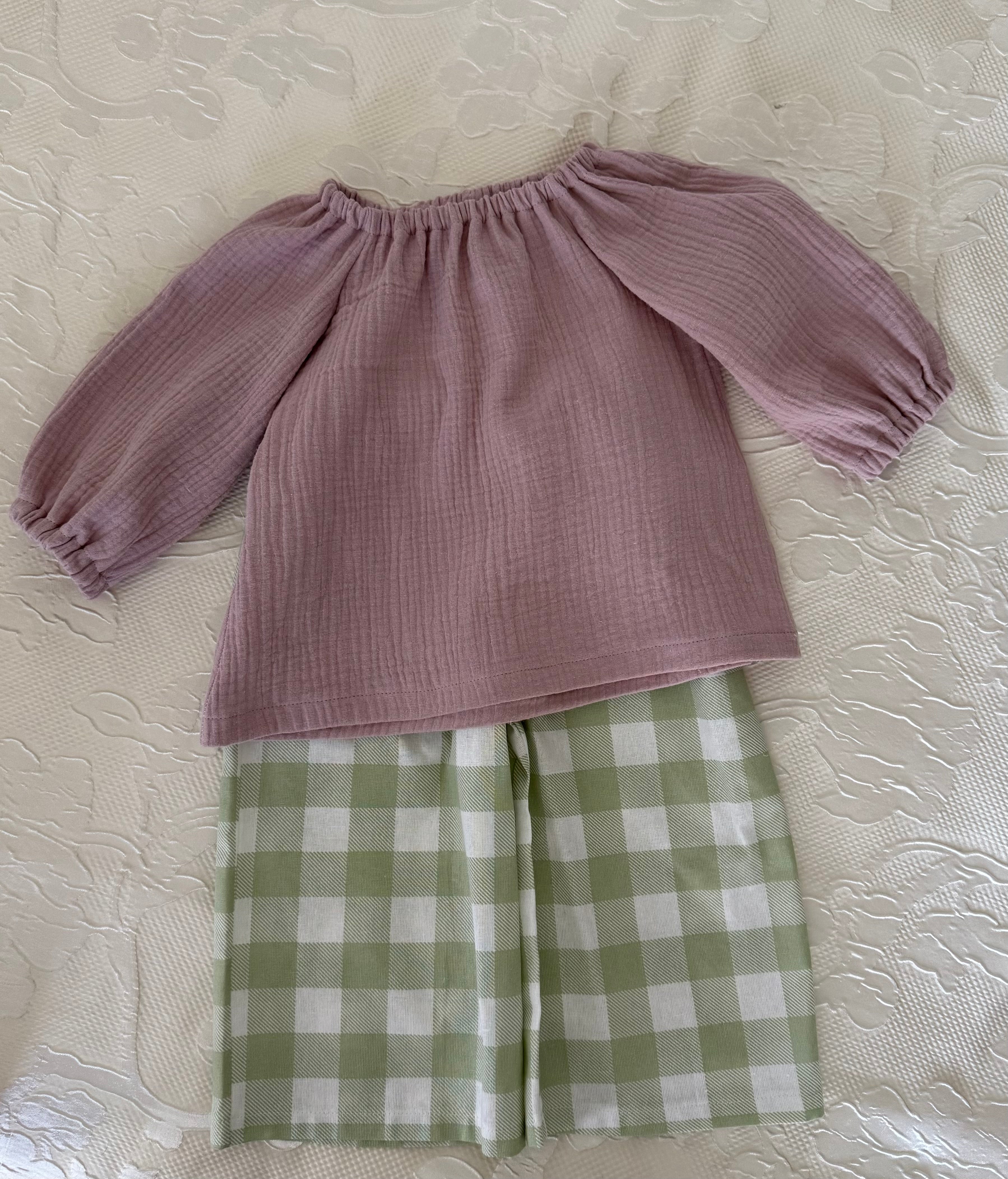 Girls smock style swing top