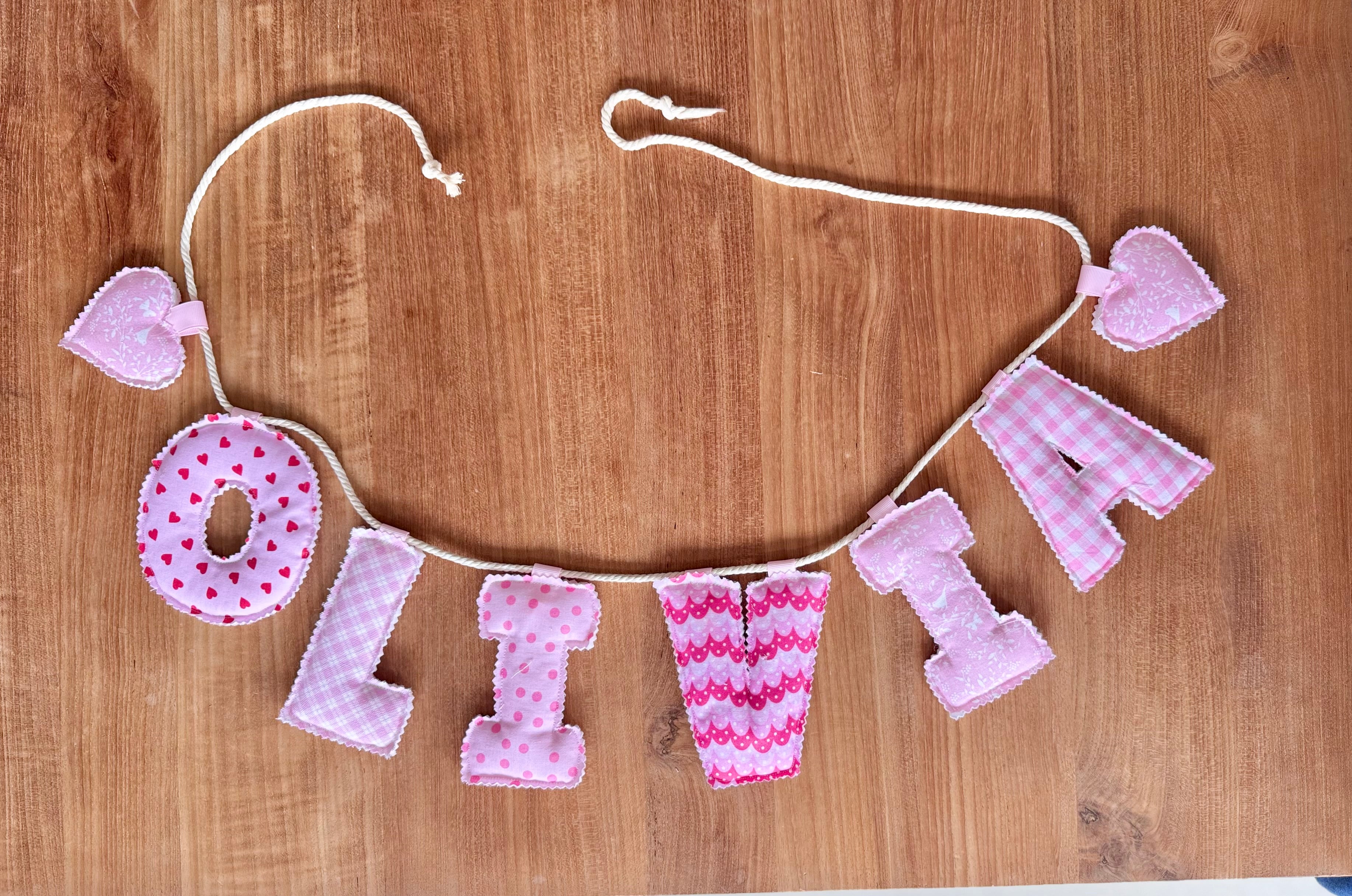 Personalised Handmade Bunting – Custom Name Banner