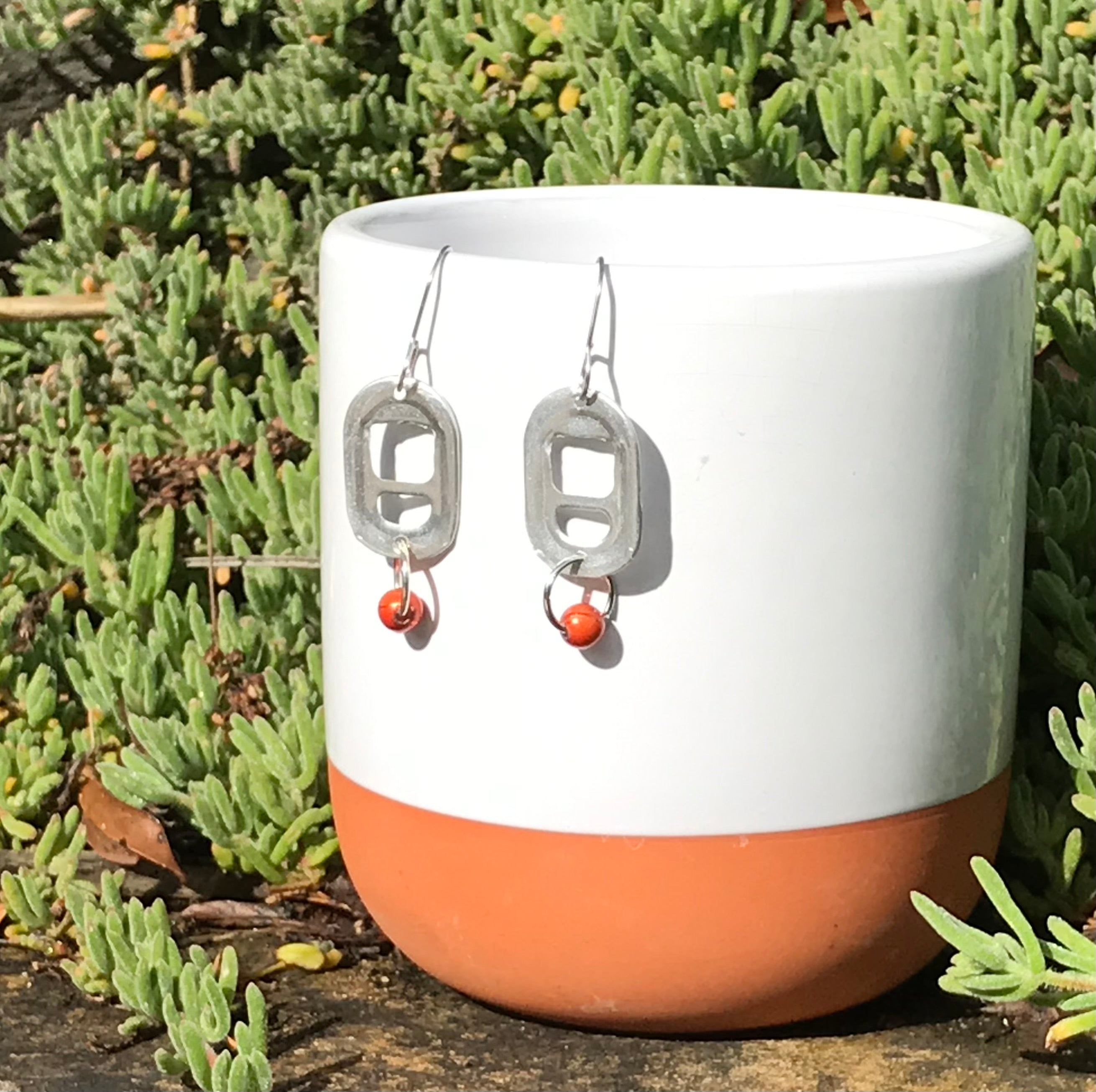 Upcyled Can Pop Tops Earrings