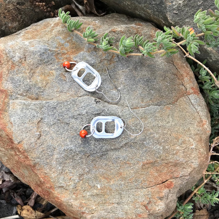 Upcyled Can Pop Tops Earrings