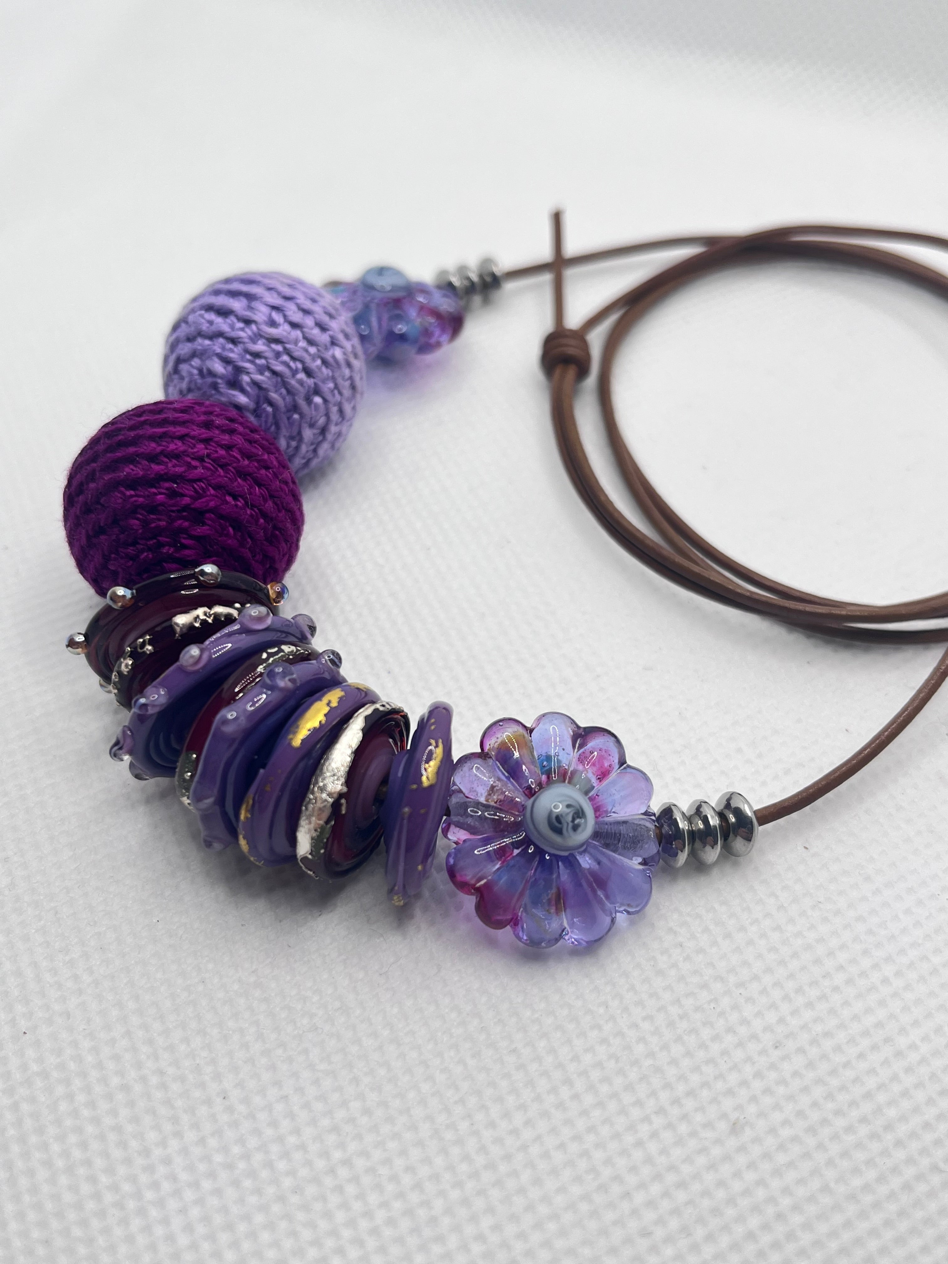Strand Necklace - Purple Hues
