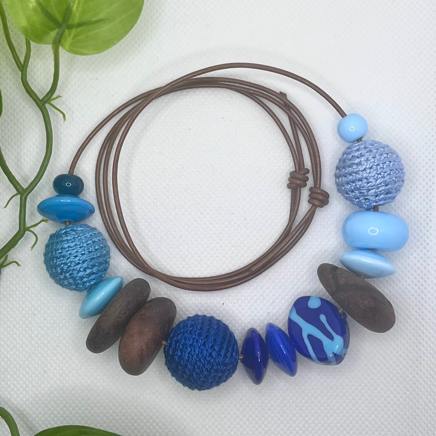 Handmade Adjustable Necklace - Tranquil Coast