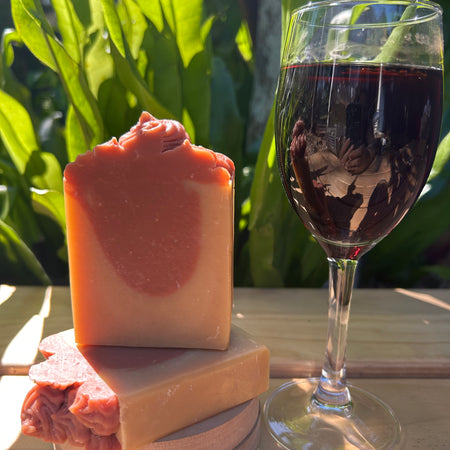 Handmade Organic Red Wine Soap | Luxury Natural Bath Bar