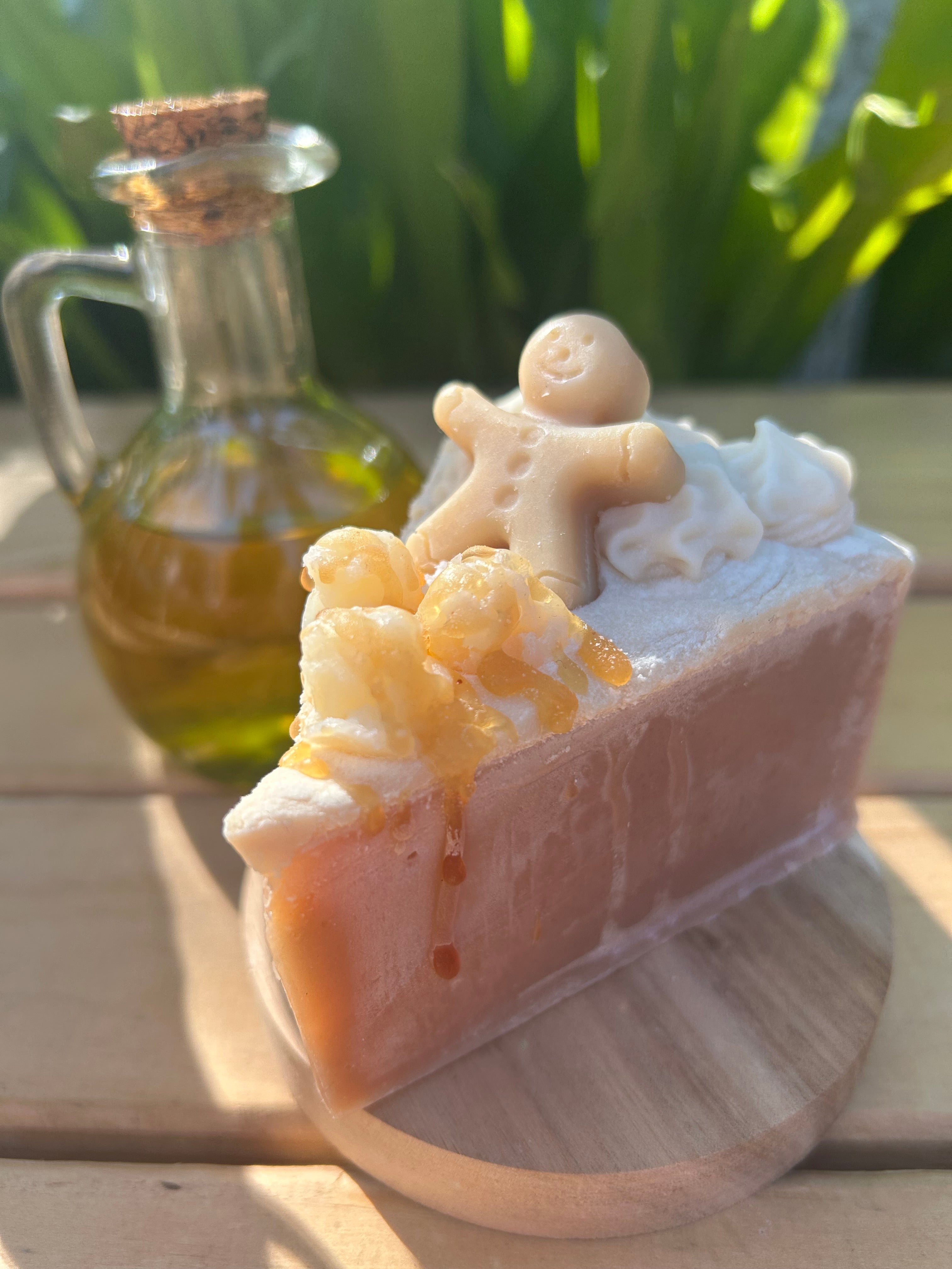 Handmade Soap | Pumpkin Spice Soap | Christmas Cake Soap Slice Gift