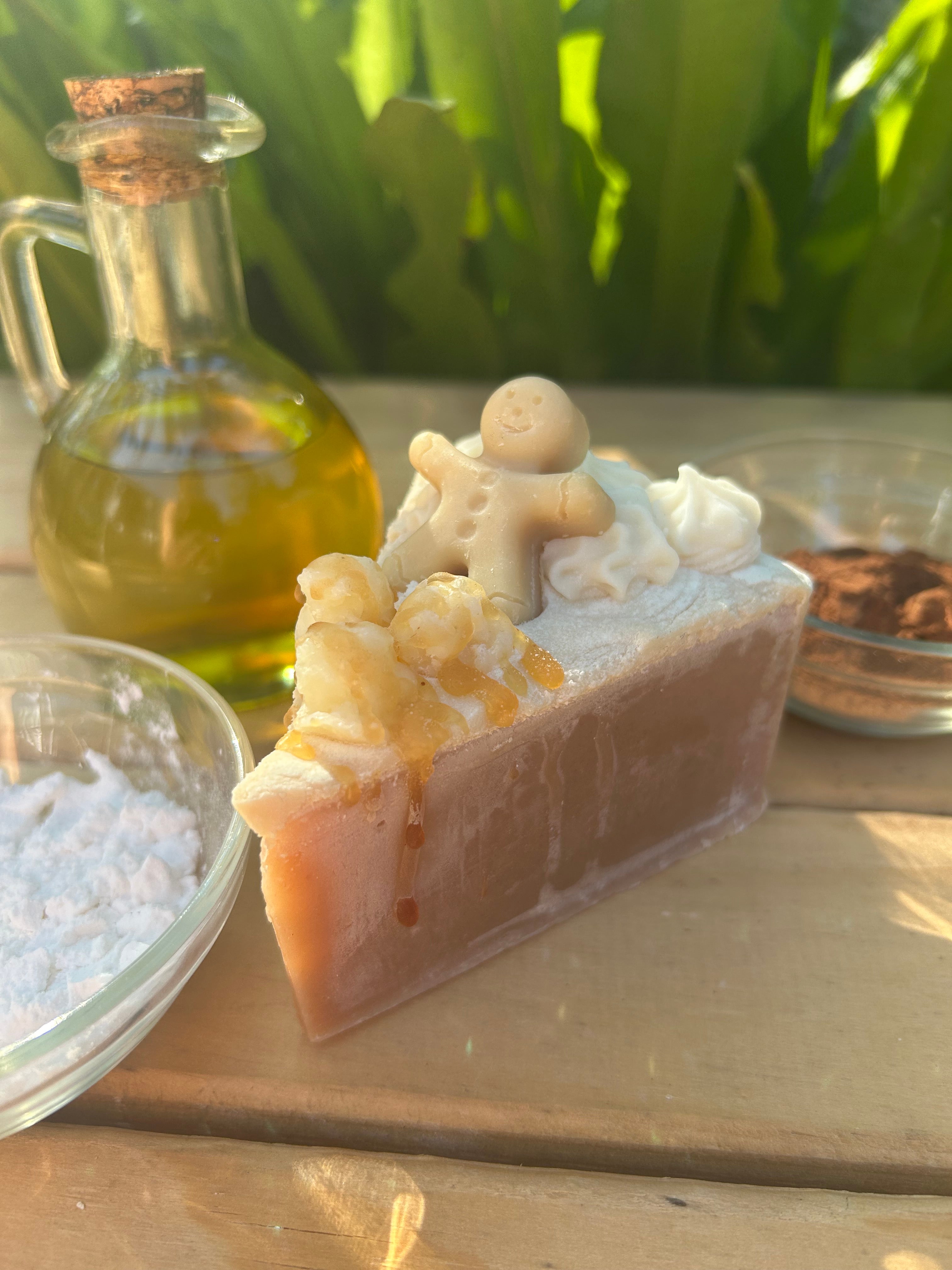 Handmade Soap | Pumpkin Spice Soap | Christmas Cake Soap Slice Gift