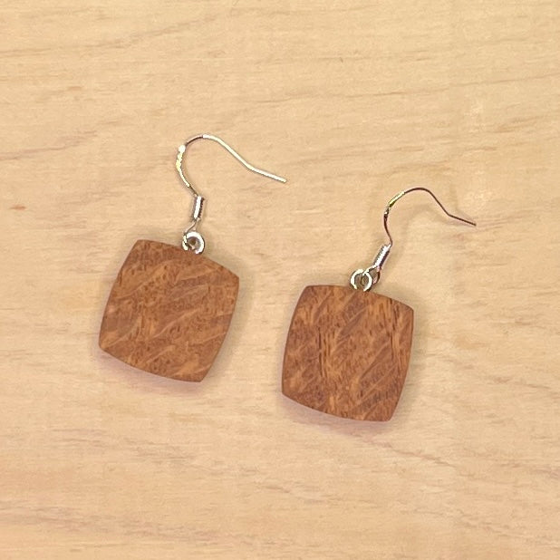 Wooden Earrings in Banksia - Stunning Handmade Unique One of a Kind Earrings