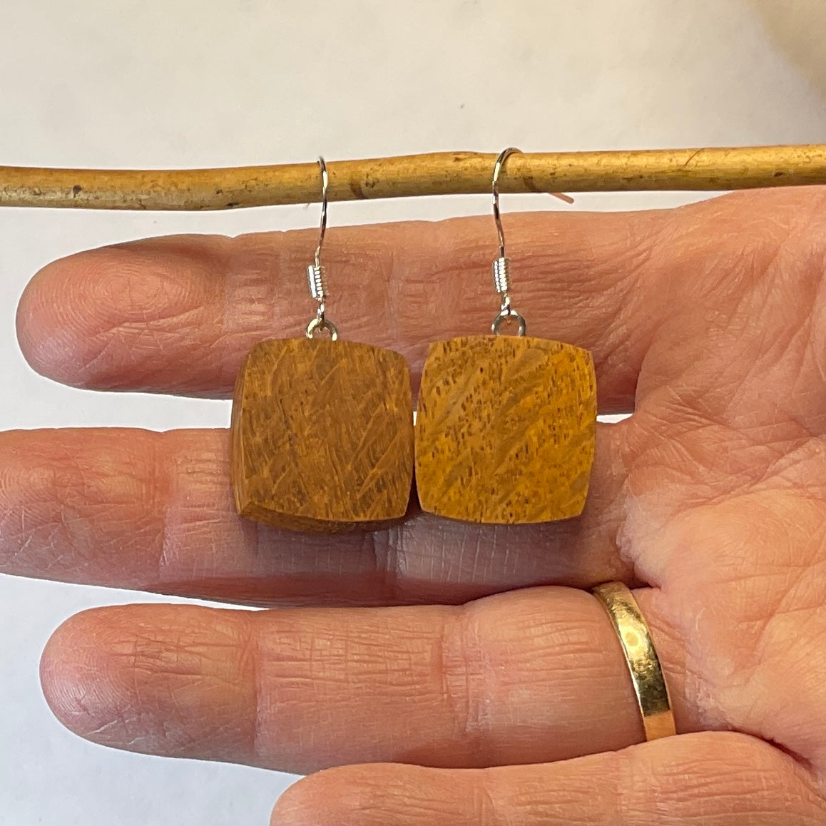 Wooden Earrings in Banksia - Stunning Handmade Unique One of a Kind Earrings