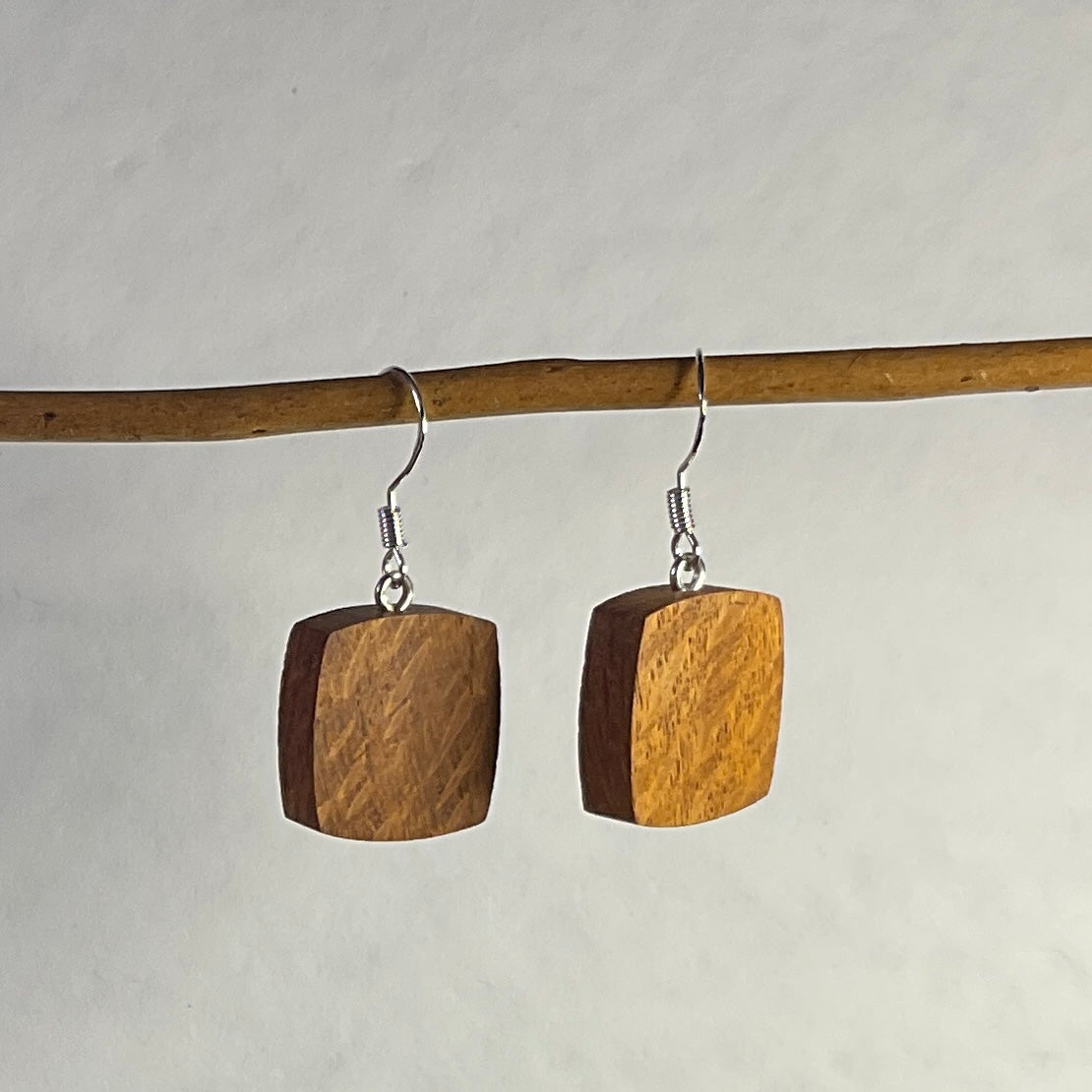 Wooden Earrings in Banksia - Stunning Handmade Unique One of a Kind Earrings