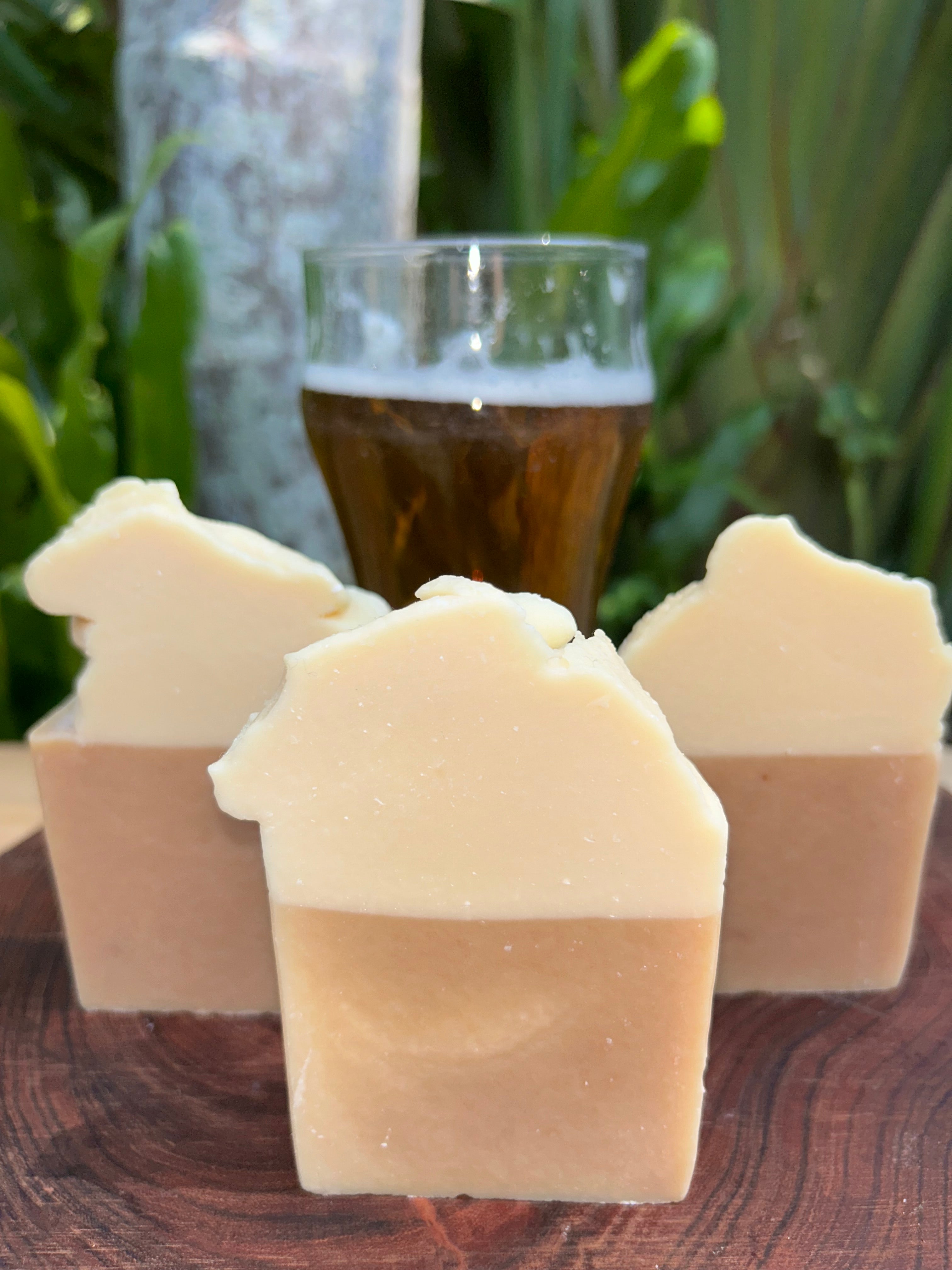 Handmade Beer Infused Soap | Natural Ingredients | Cocoa Powder Colours