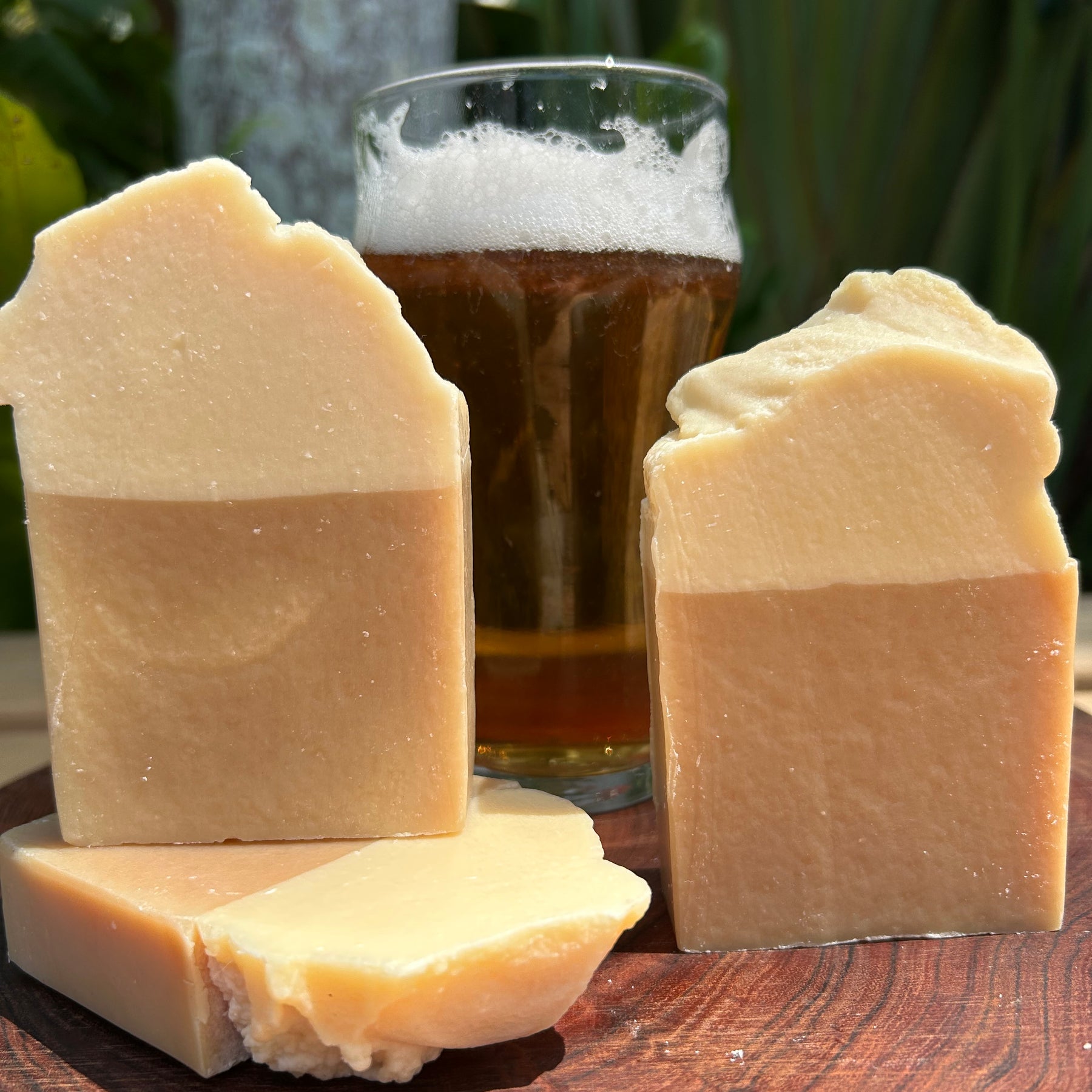 Handmade Beer Infused Soap | Natural Ingredients | Cocoa Powder Colours