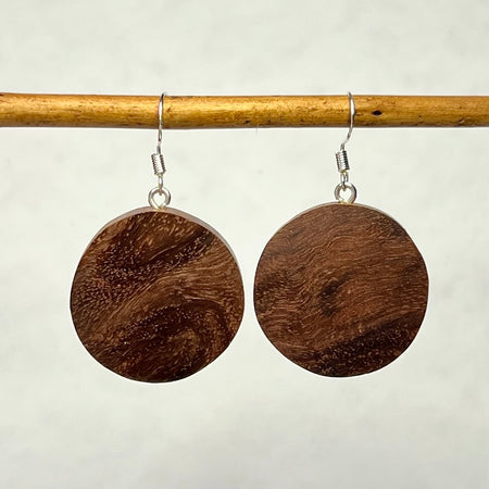 Wooden Earrings - Handmade Dangle Earrings One of a Kind Unique Earrings