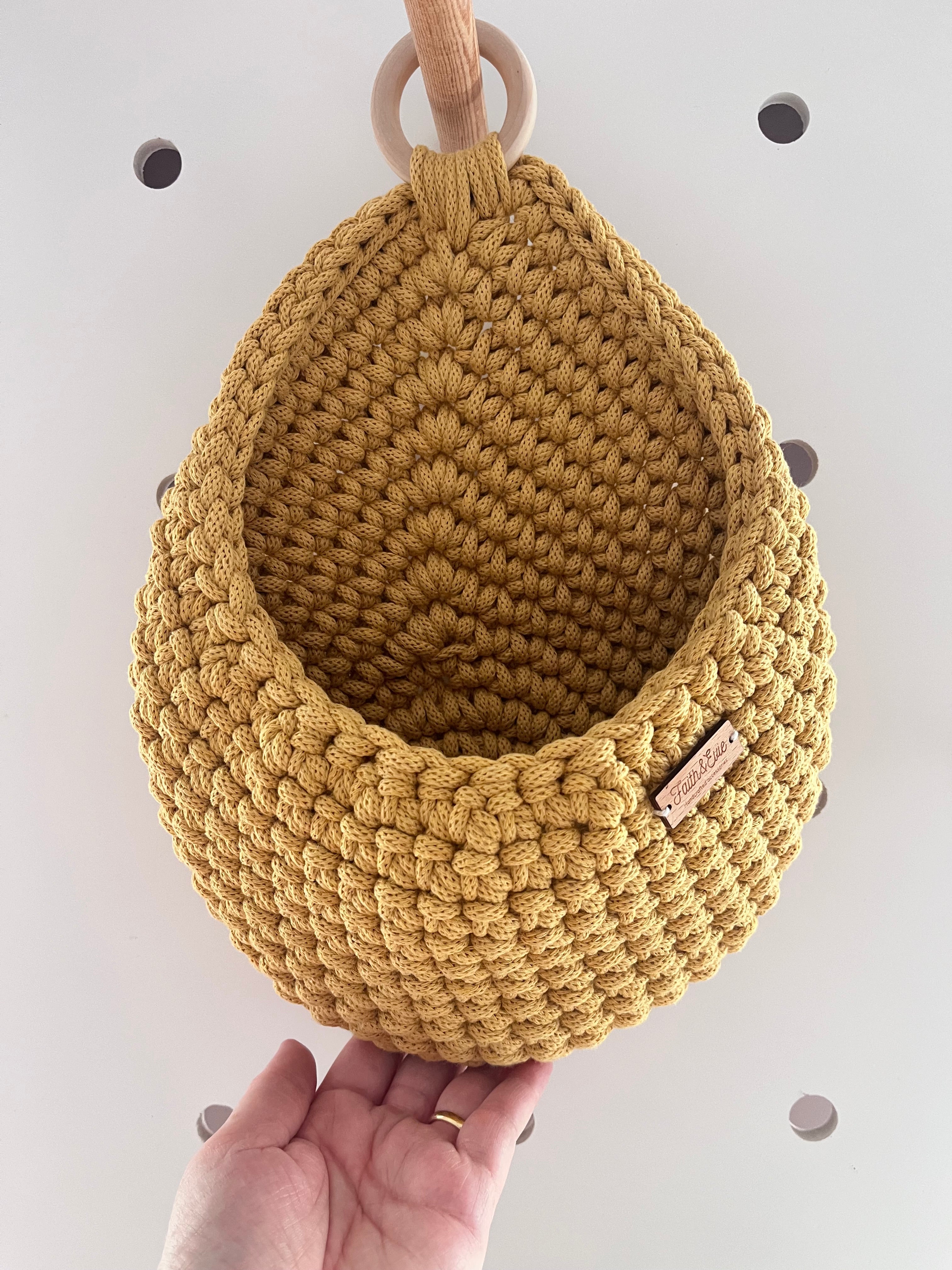 Handmade Hanging basket - colour Honey