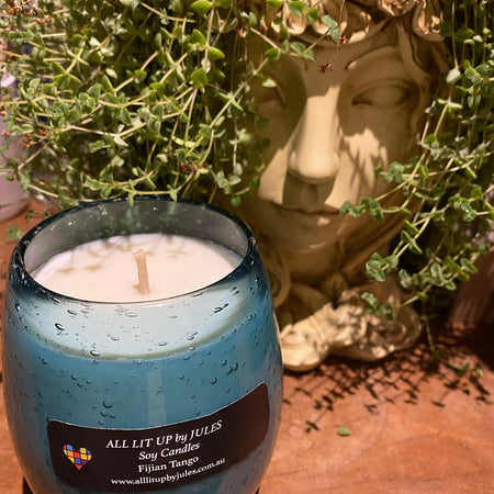 Blue Bubble Glass Fijian Tango Fragrance