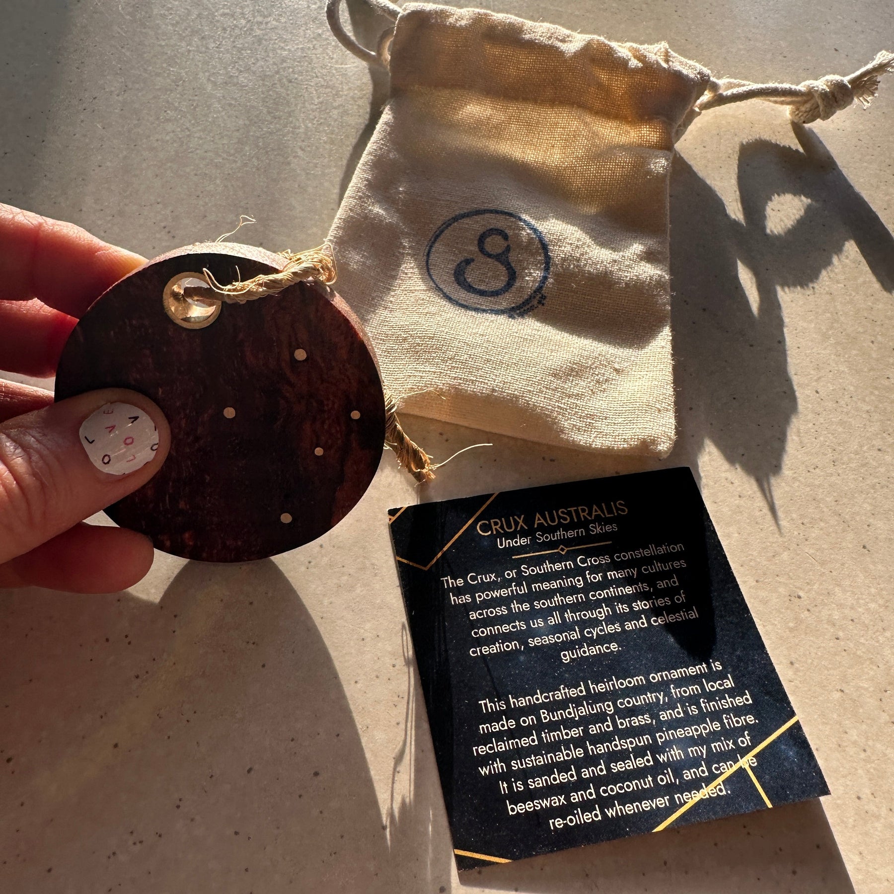 Heirloom Christmas Ornament - Crux Australis constellation