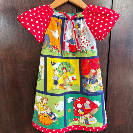 Girls nursery rhyme dress , size three