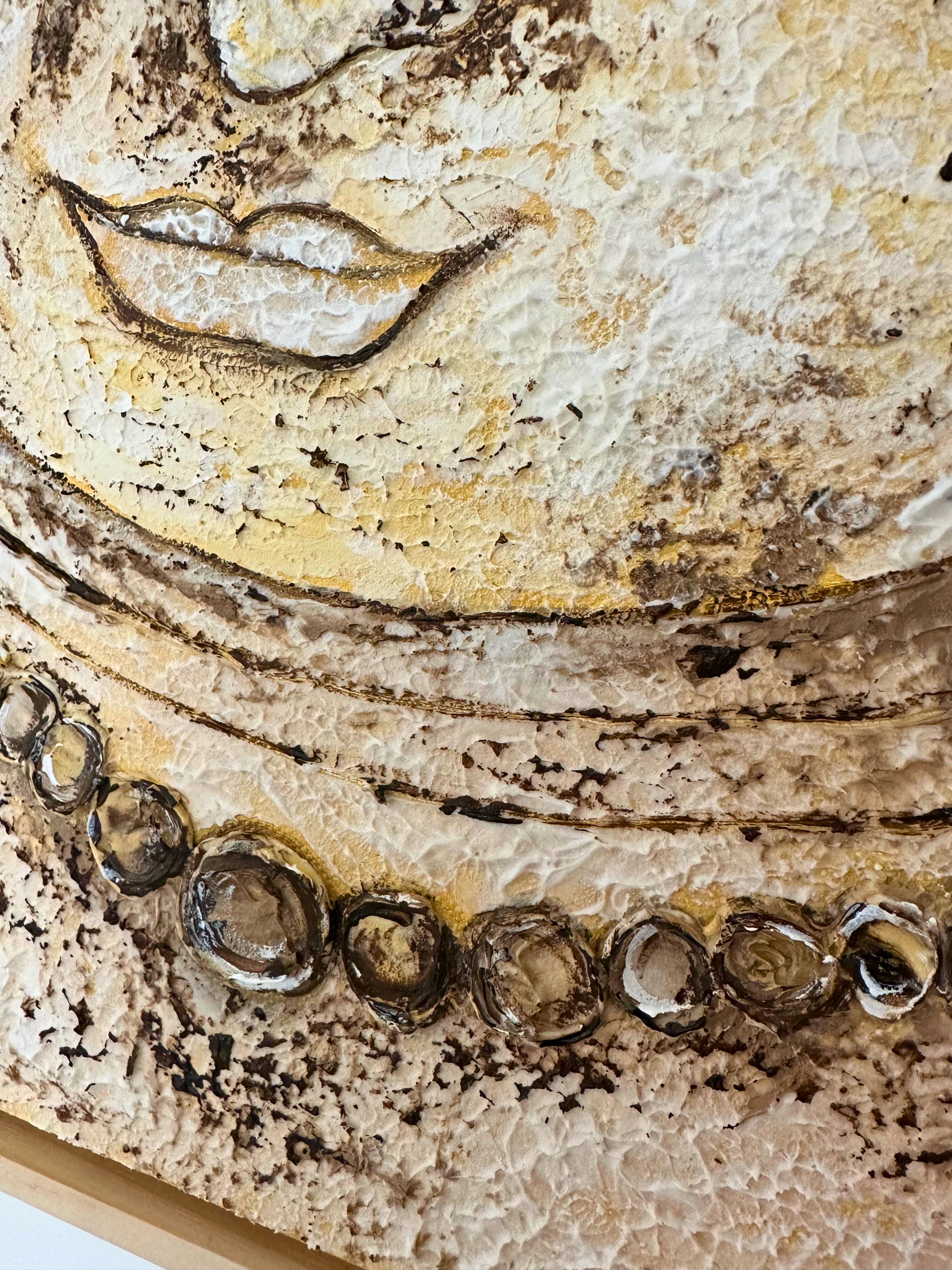 Inner Peace–Textured Buddha Artwork + ✨ Free Christmas Gift! 🎁