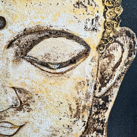 Inner Peace–Textured Buddha Artwork