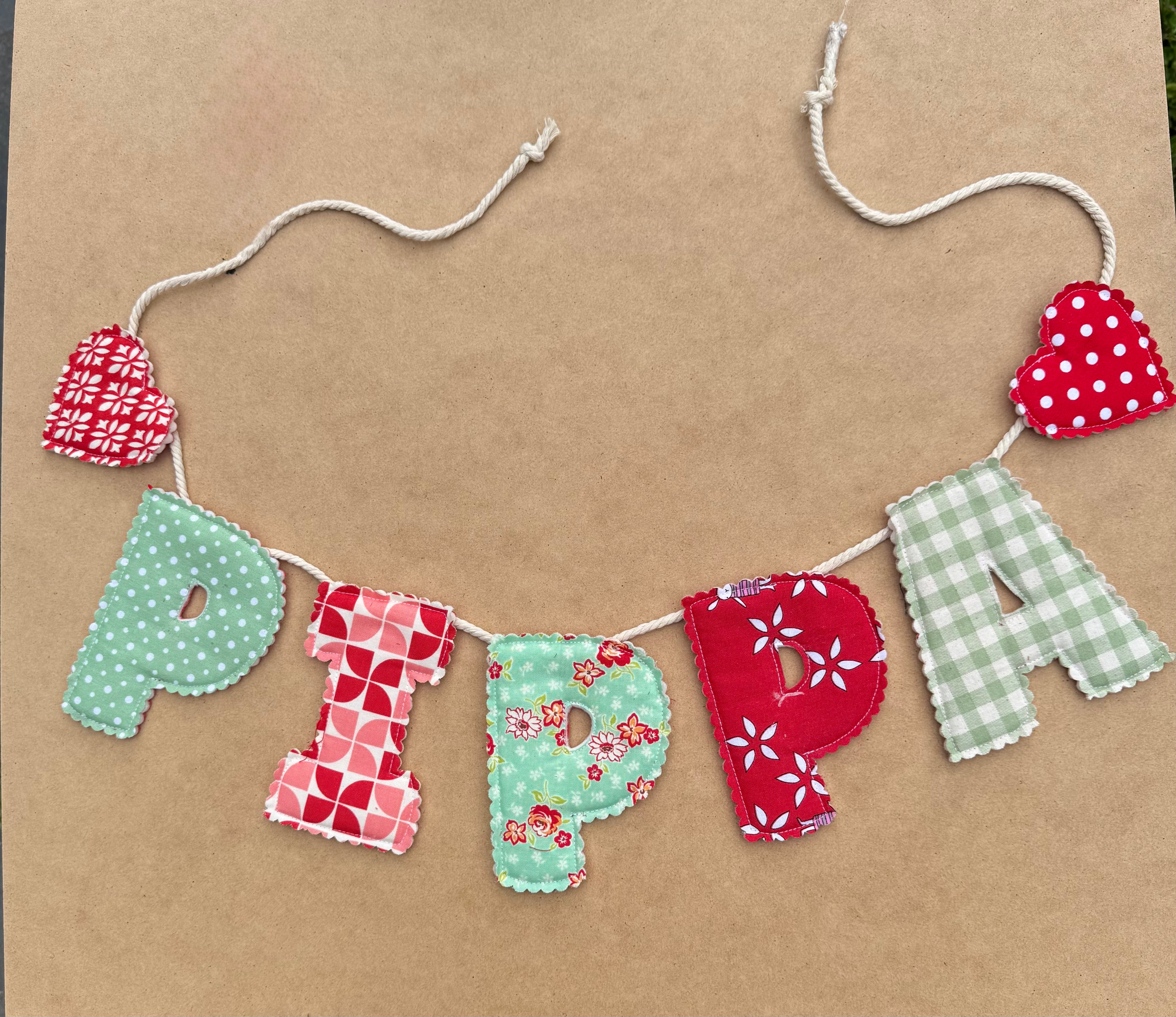 Personalised Handmade Bunting – Custom Name Banner