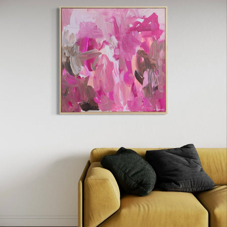 The Whys and Wherefores framed large original abstract art artwork wall art