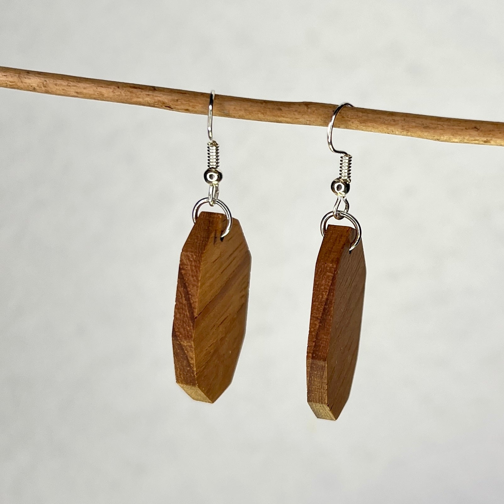 Wooden Earrings - Beautiful Handmade Unique One of a Kind Earrings