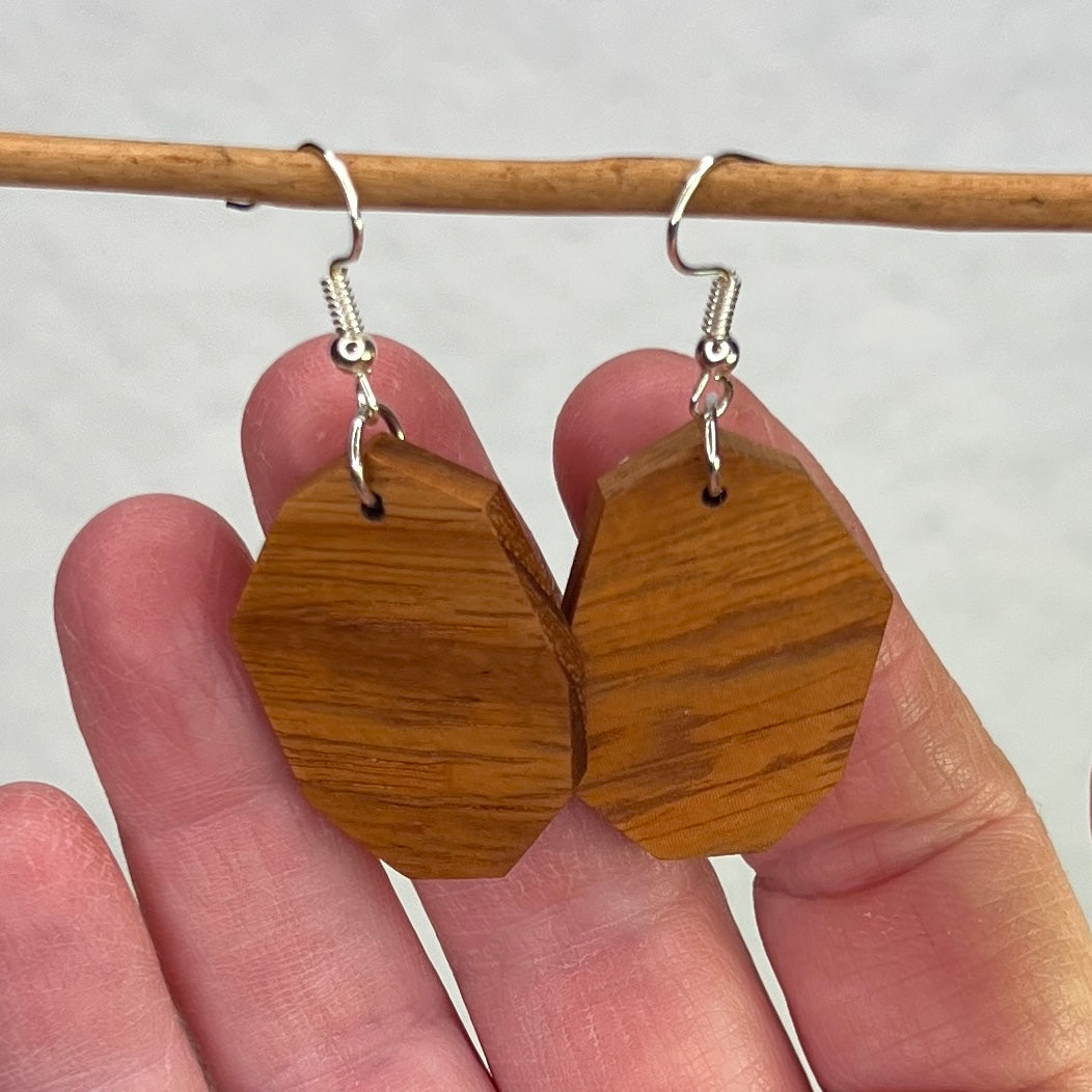 Wooden Earrings - Beautiful Handmade Unique One of a Kind Earrings