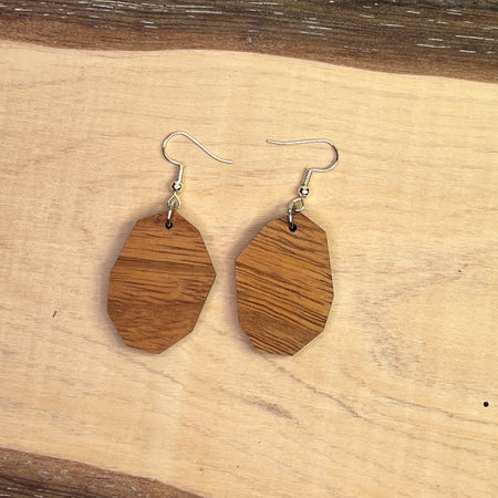 Wooden Earrings - Beautiful Handmade Unique One of a Kind Earrings