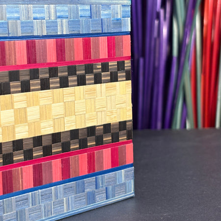 Straw Marquetry Cube - Licorice Allsort #2