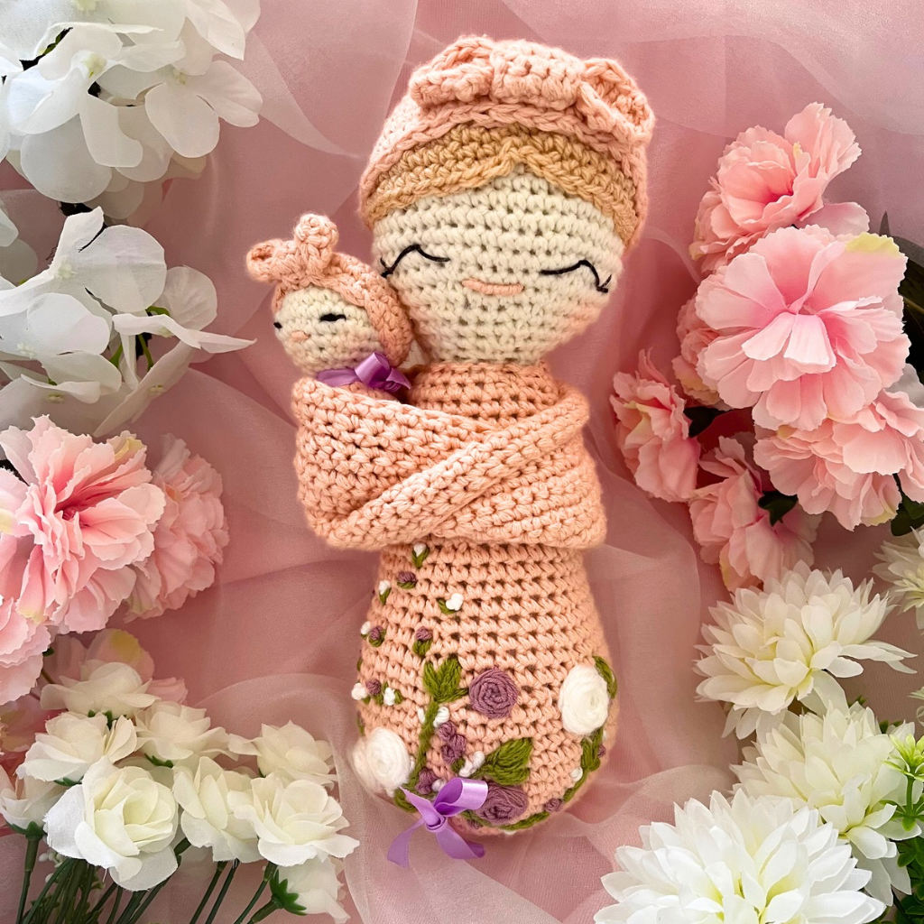 Crochet Mumma And Baby Soft Dolls - Crochet Mother And Baby Dolls