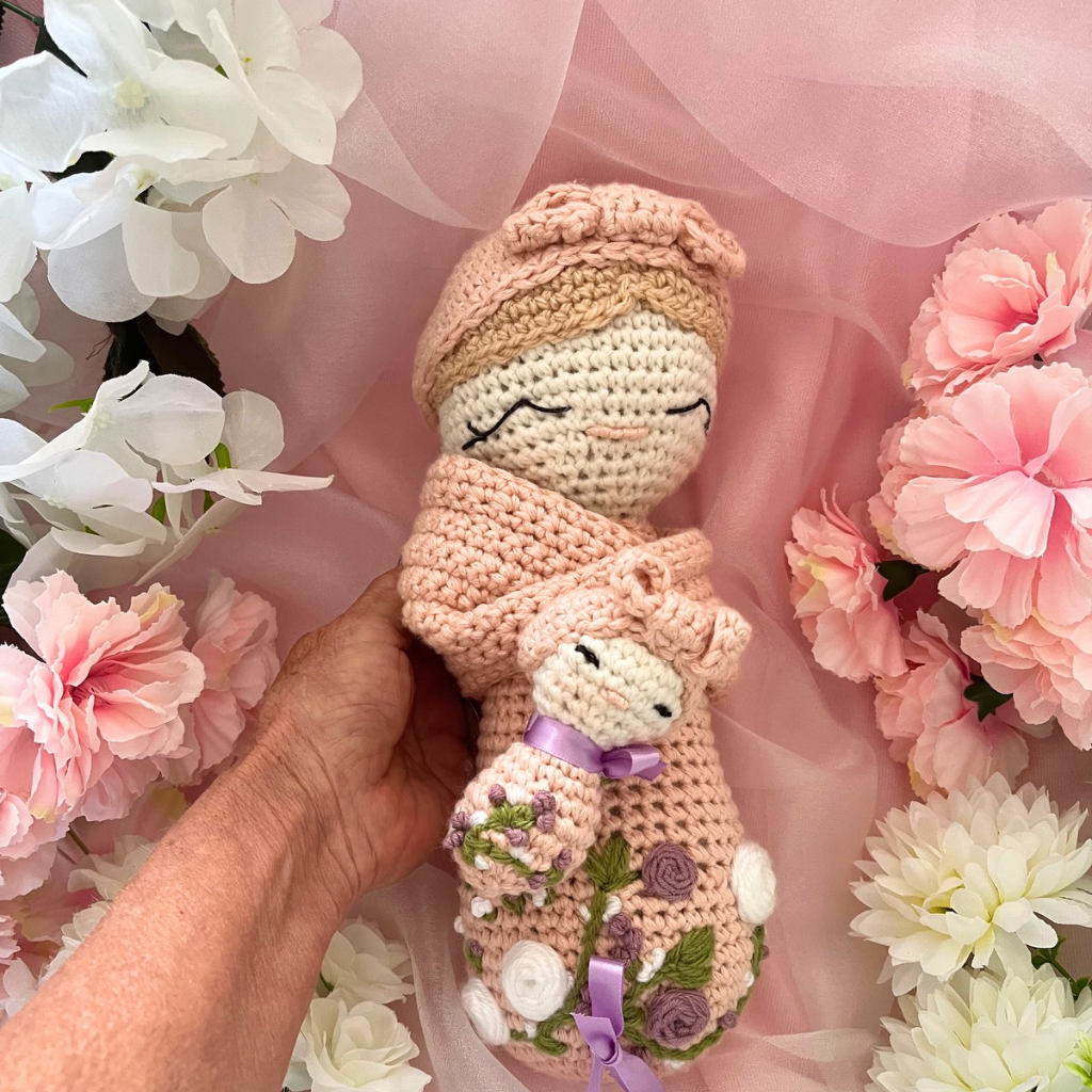 Crochet Mumma And Baby Soft Dolls - Crochet Mother And Baby Dolls