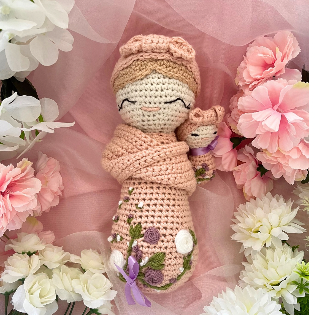 Crochet Mumma And Baby Soft Dolls - Crochet Mother And Baby Dolls