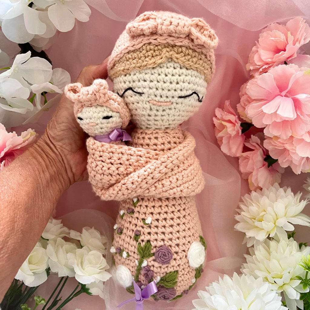 Crochet Mumma And Baby Soft Dolls - Crochet Mother And Baby Dolls