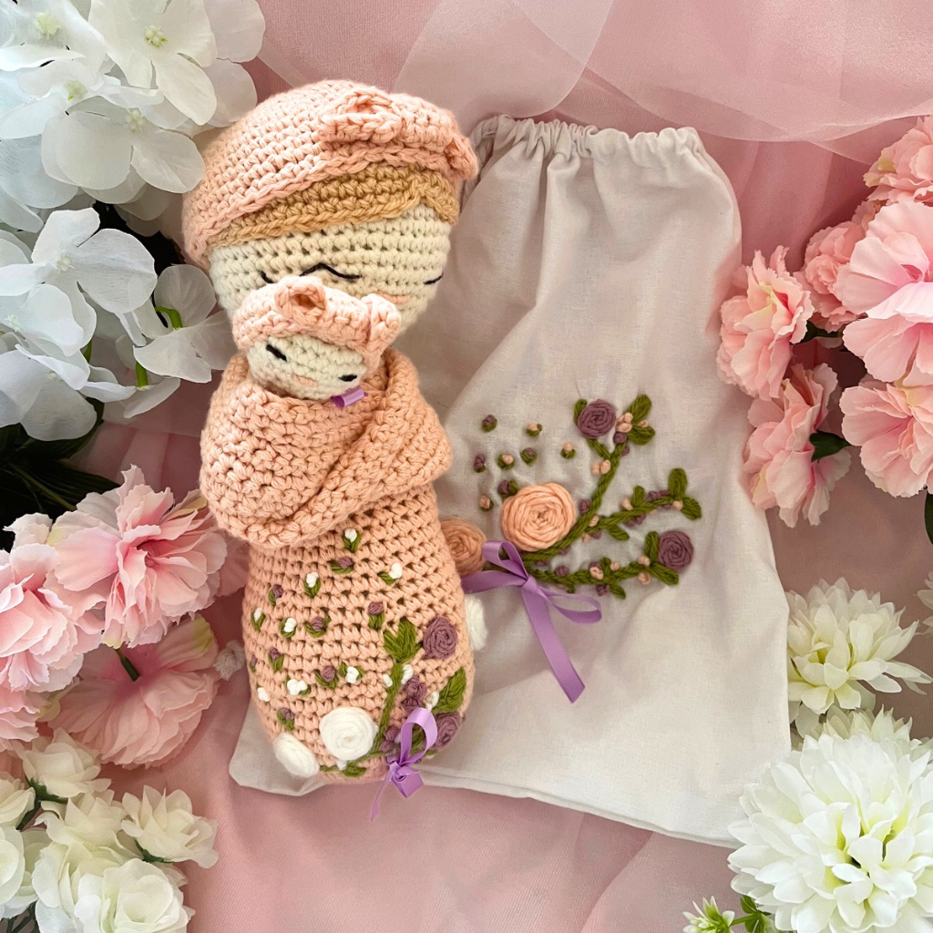 Crochet Mumma And Baby Soft Dolls - Crochet Mother And Baby Dolls