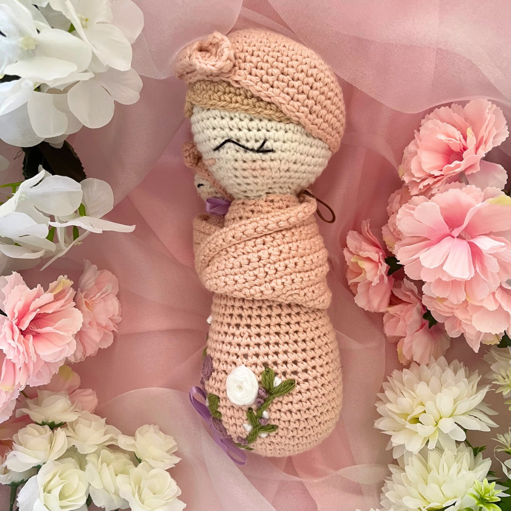 Crochet Mumma And Baby Soft Dolls - Crochet Mother And Baby Dolls
