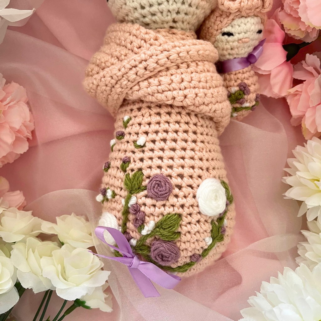 Crochet Mumma And Baby Soft Dolls - Crochet Mother And Baby Dolls
