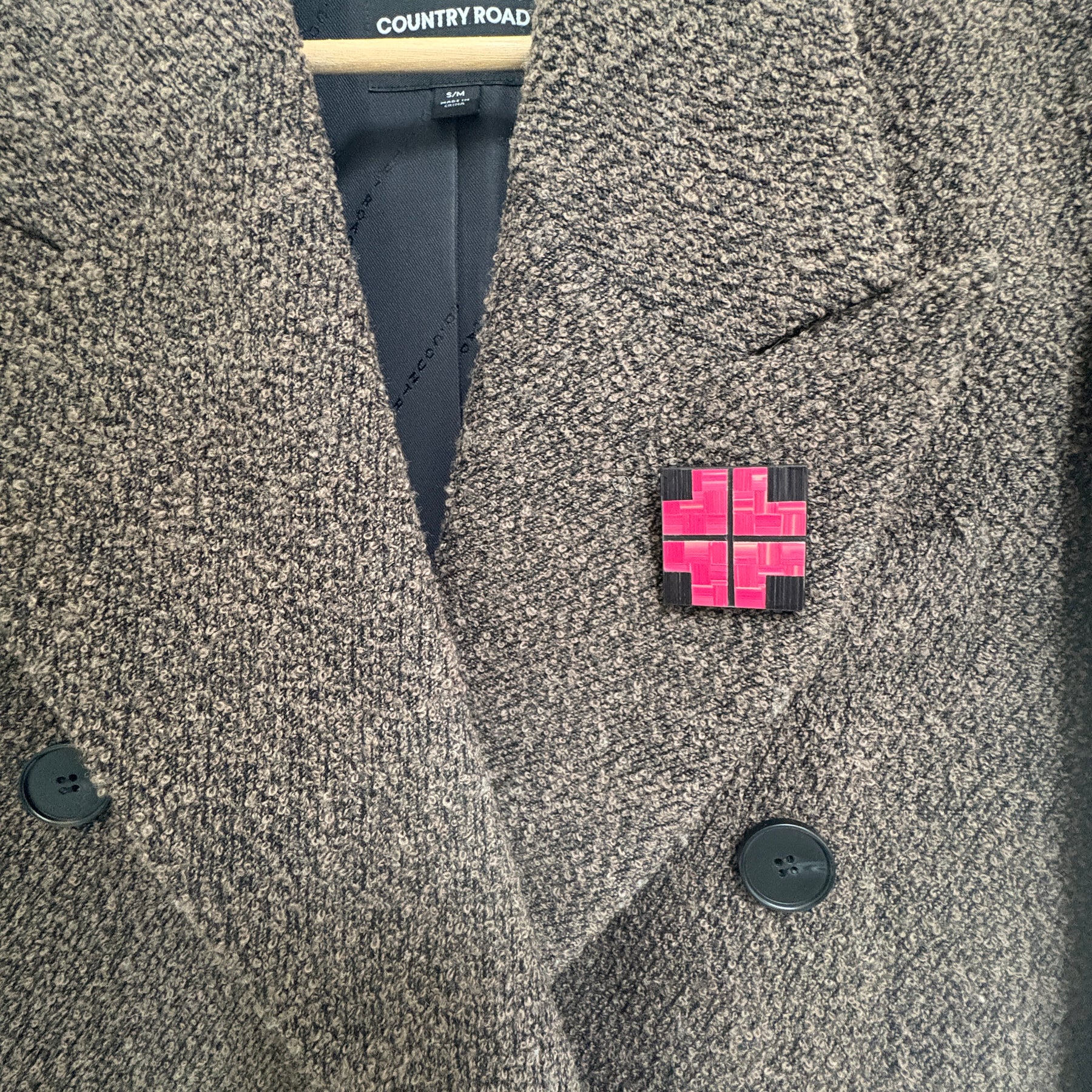 Brooches - Straw Marquetry